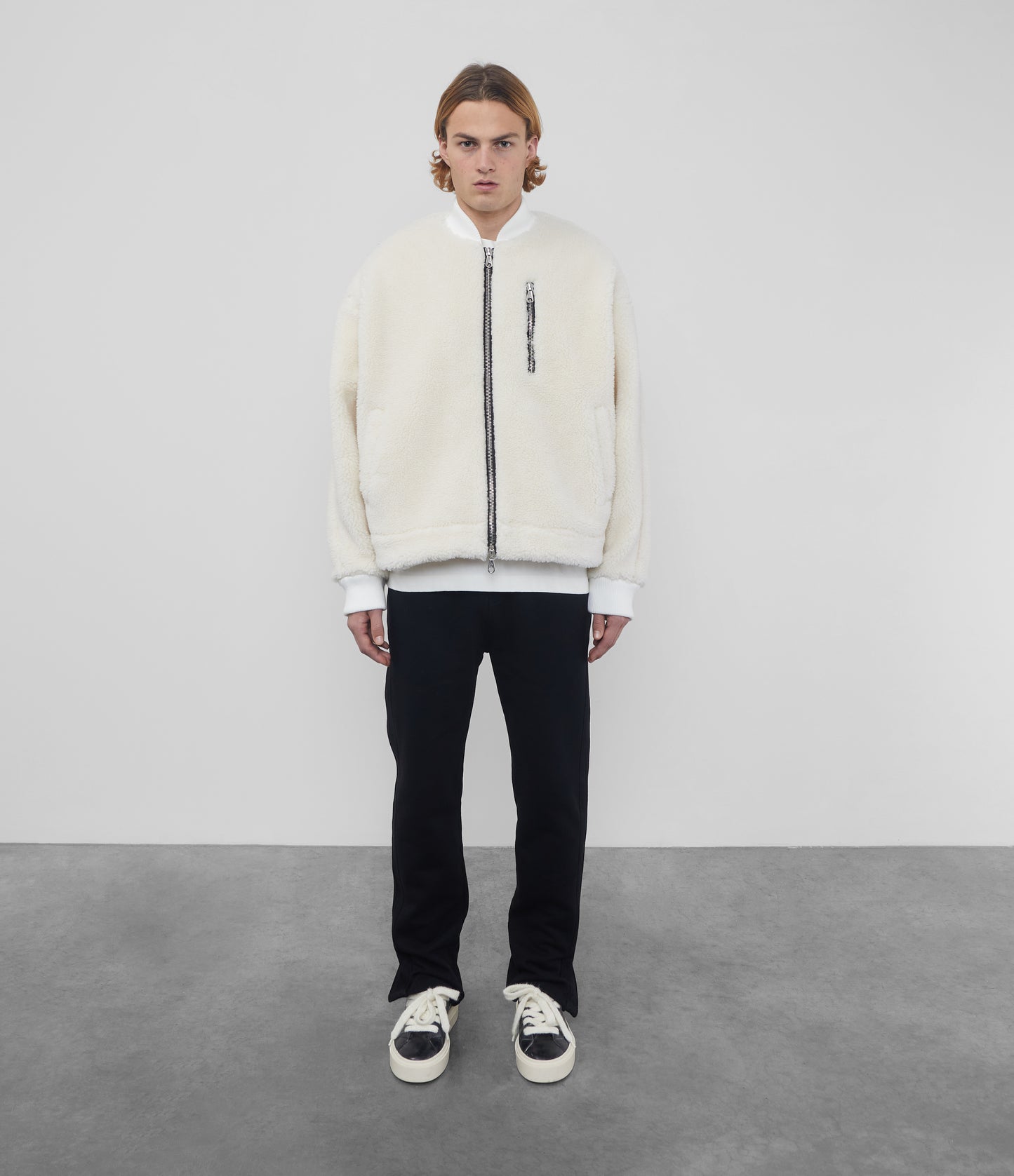 WOOL FLEECE BOMBER