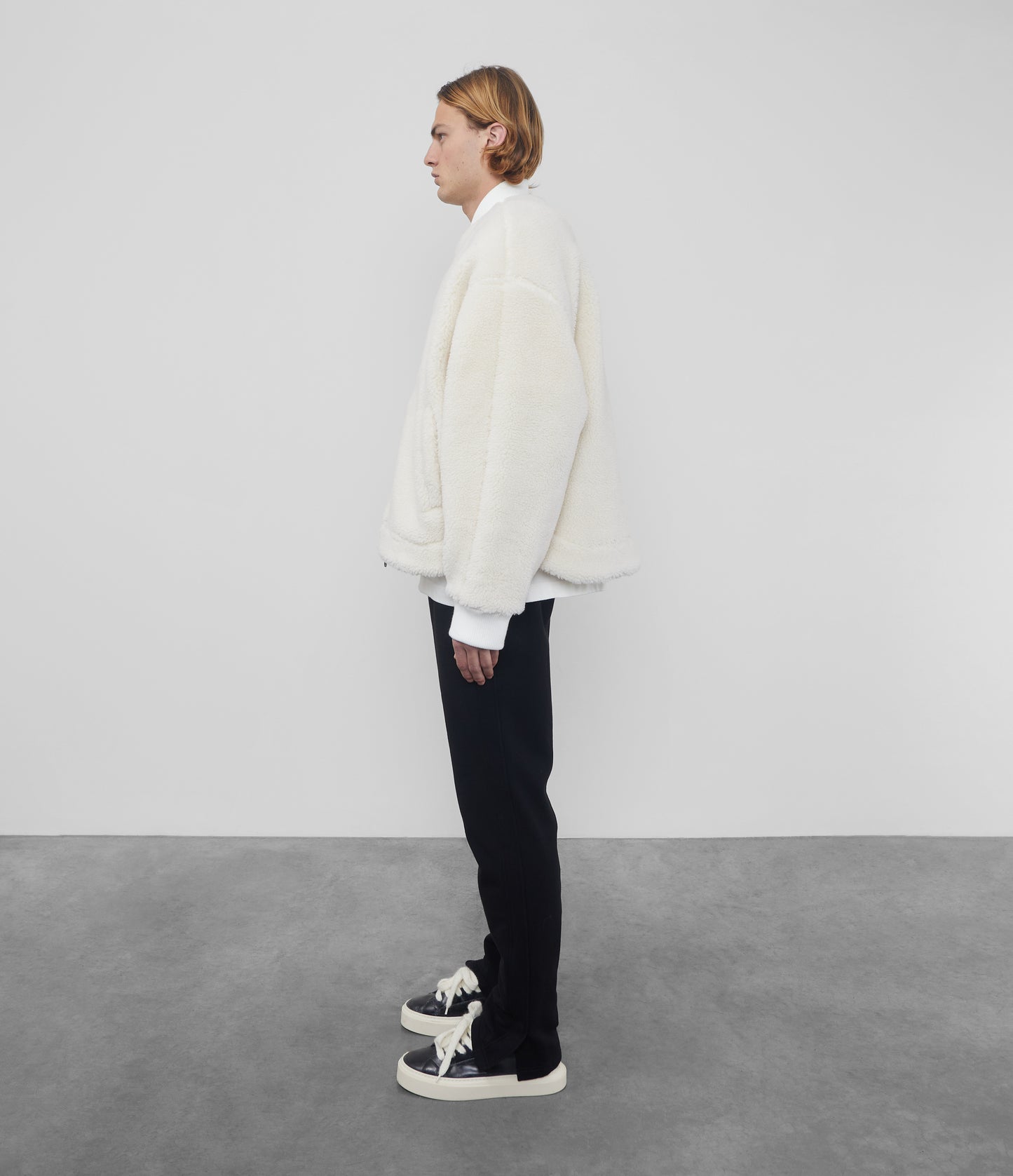 WOOL FLEECE BOMBER