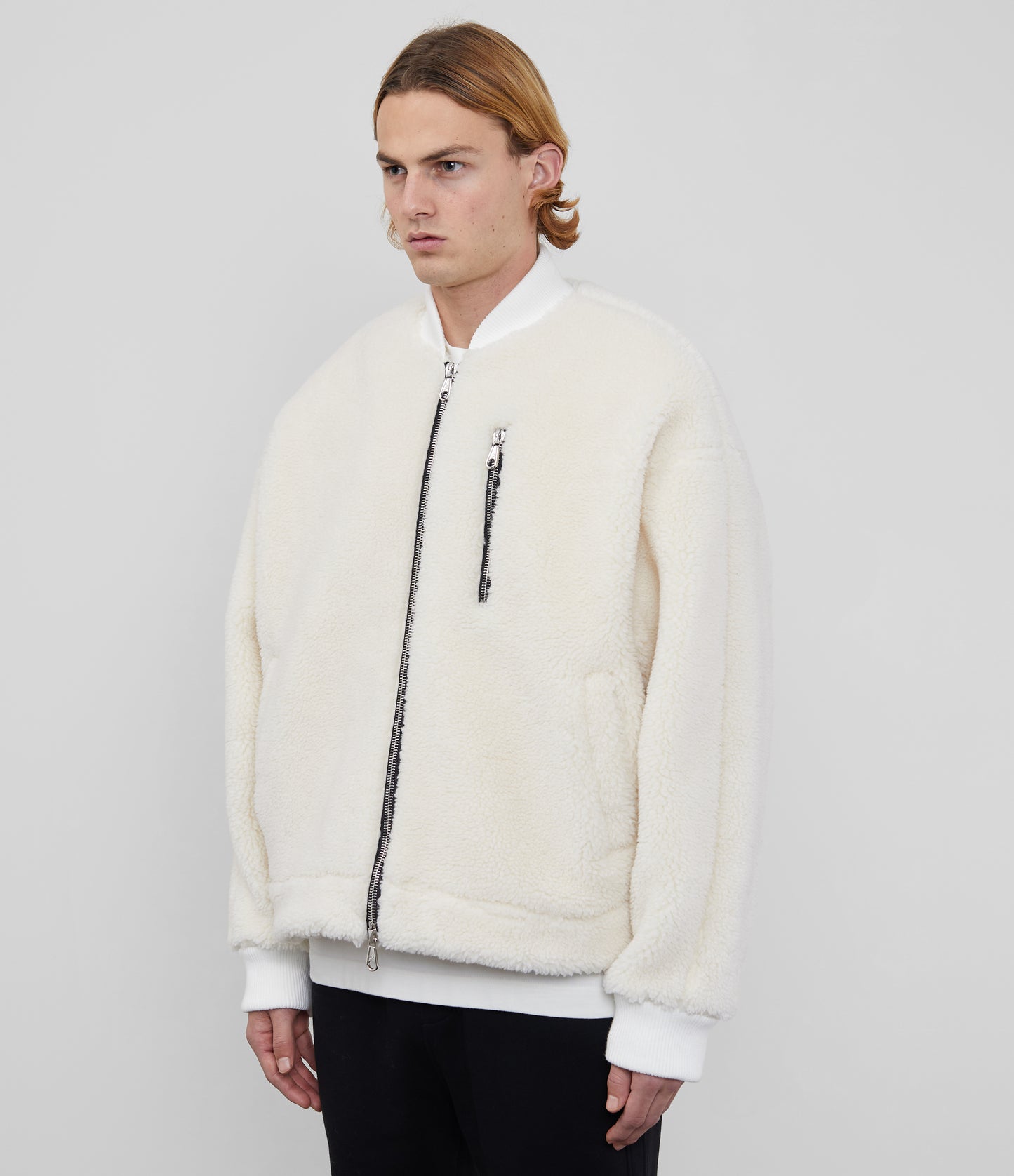 WOOL FLEECE BOMBER