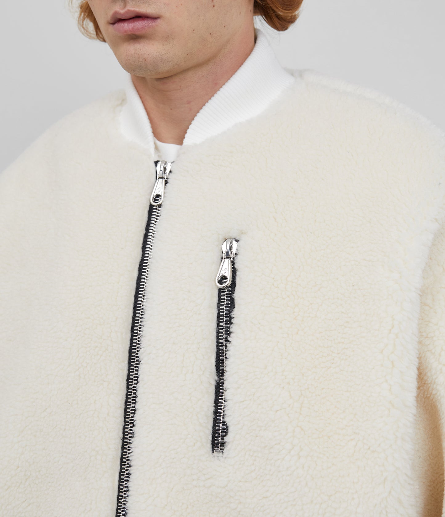 WOOL FLEECE BOMBER