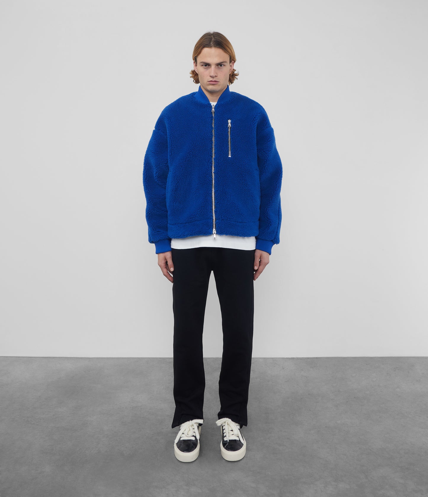 WOOL FLEECE BOMBER