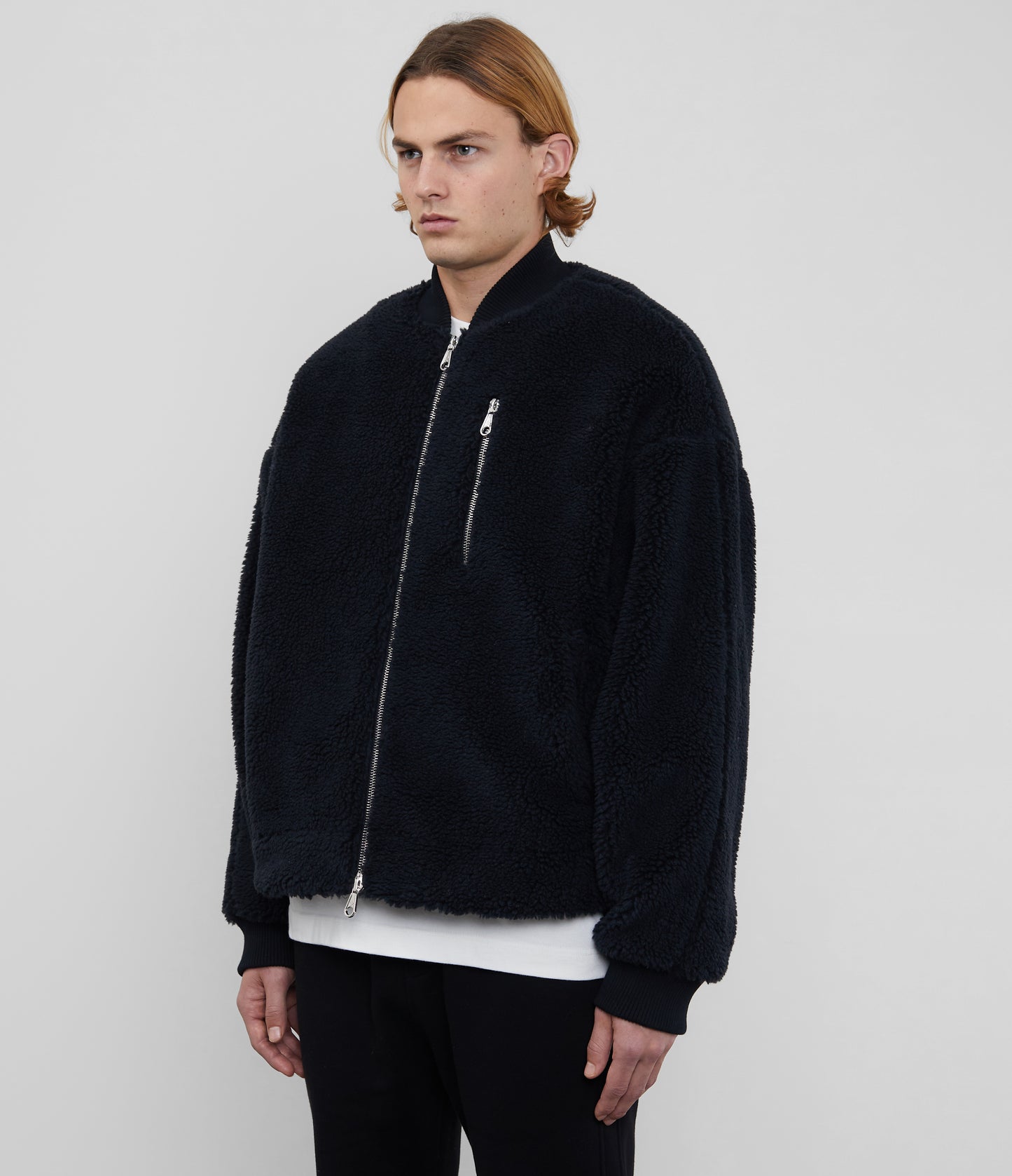 WOOL FLEECE BOMBER