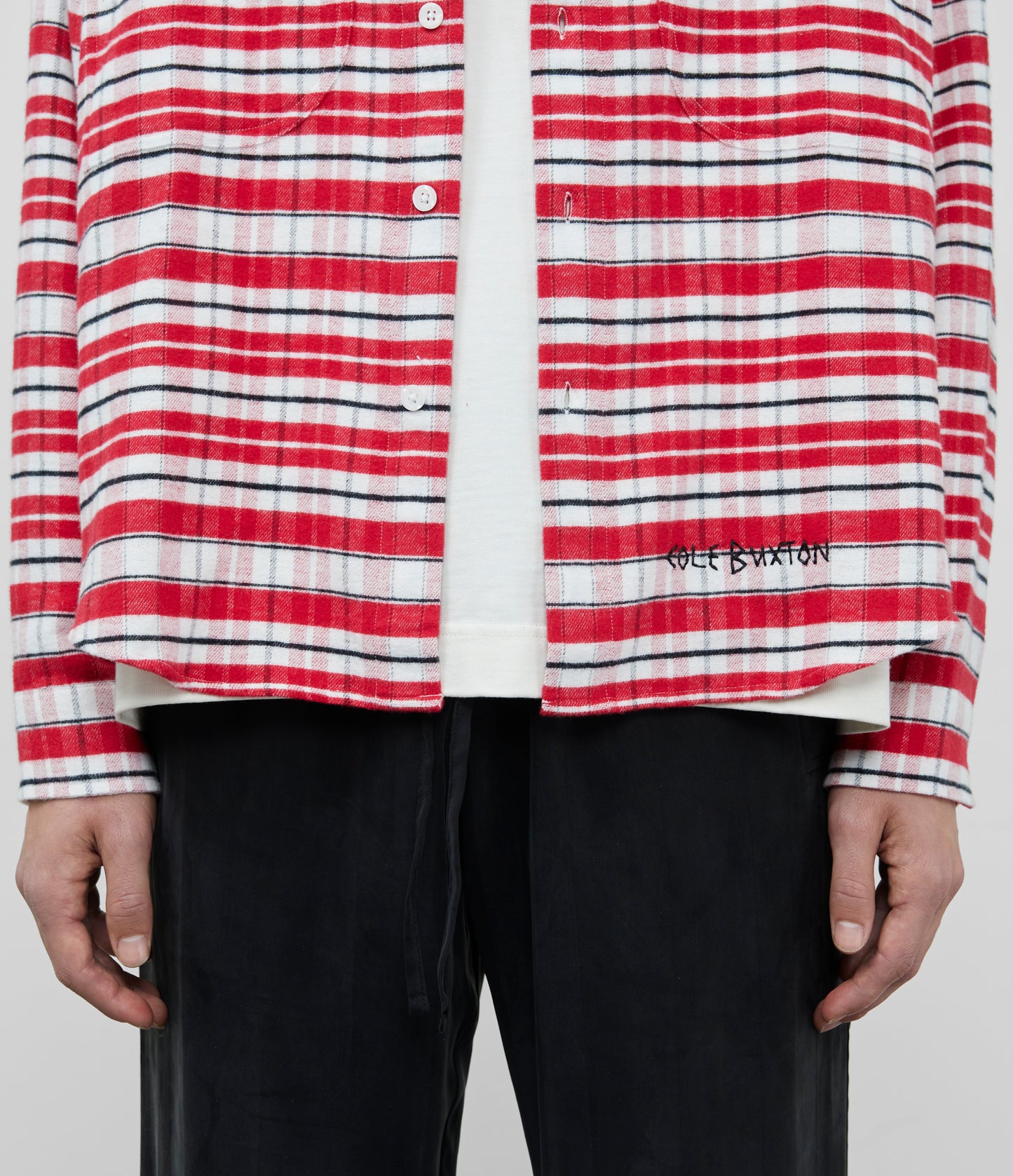 Cole Buxton | Flannel Shirt | Mens | Cotton | Red