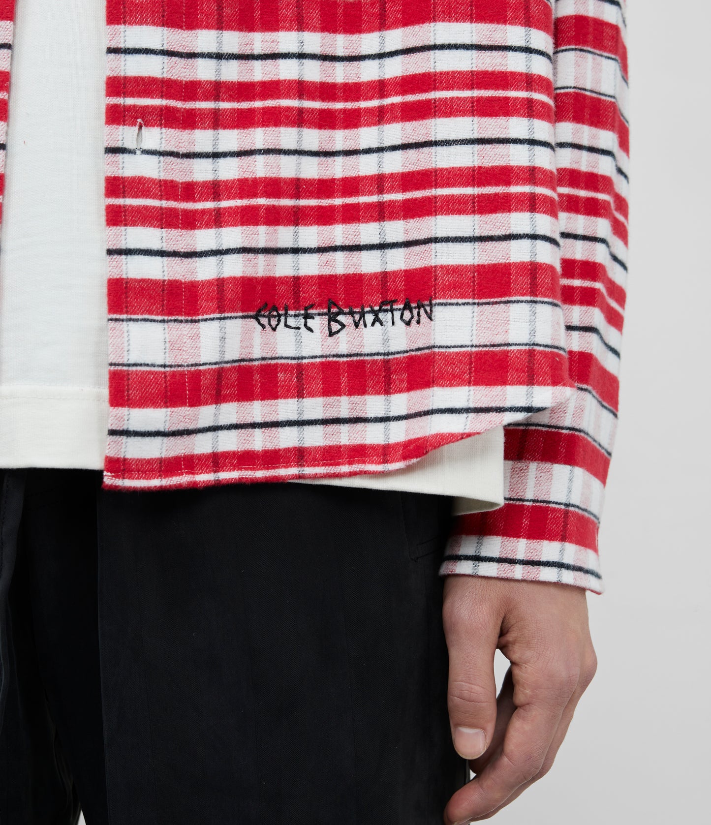 Cole Buxton | Flannel Shirt | Mens | Cotton | Red
