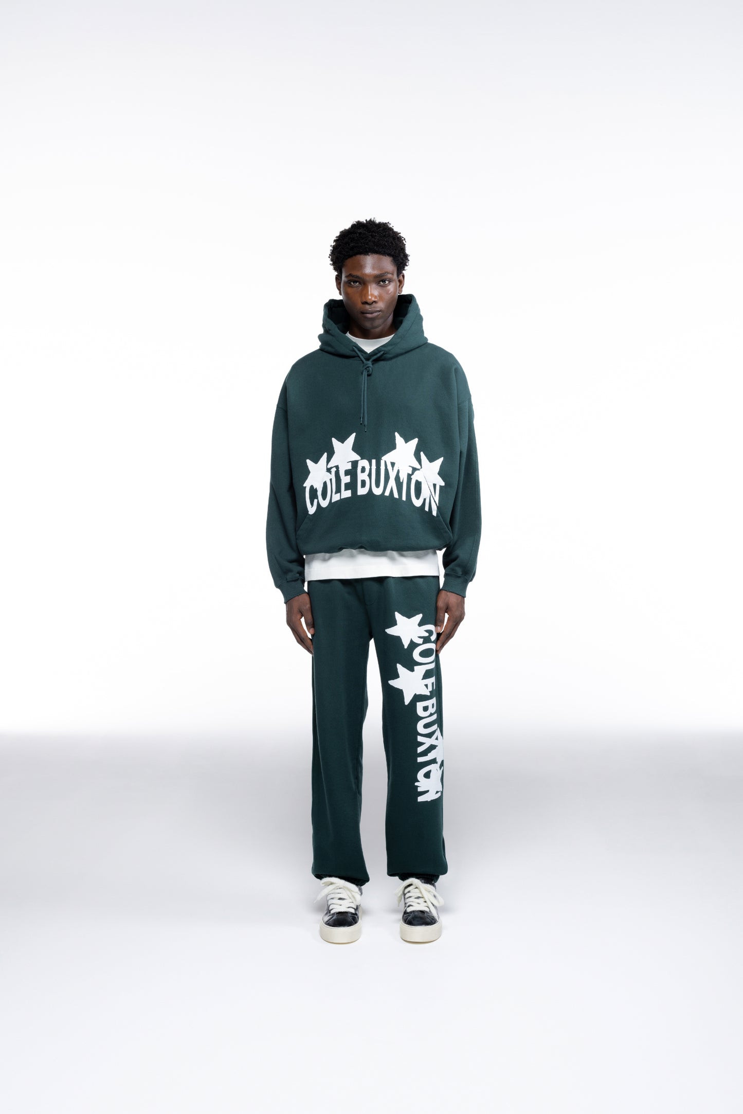 Cole Buxton | 4 Star Hoodie | Mens | Forest Green