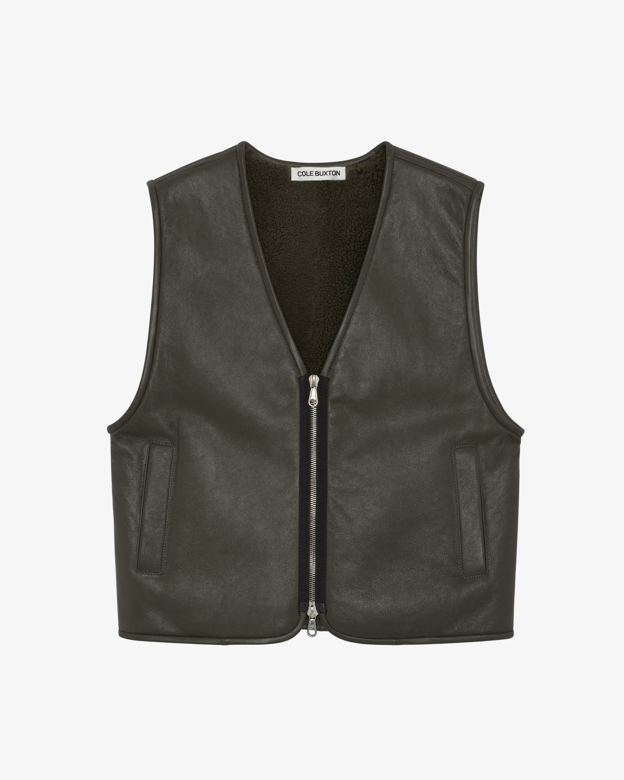 SHEARLING LEATHER VEST