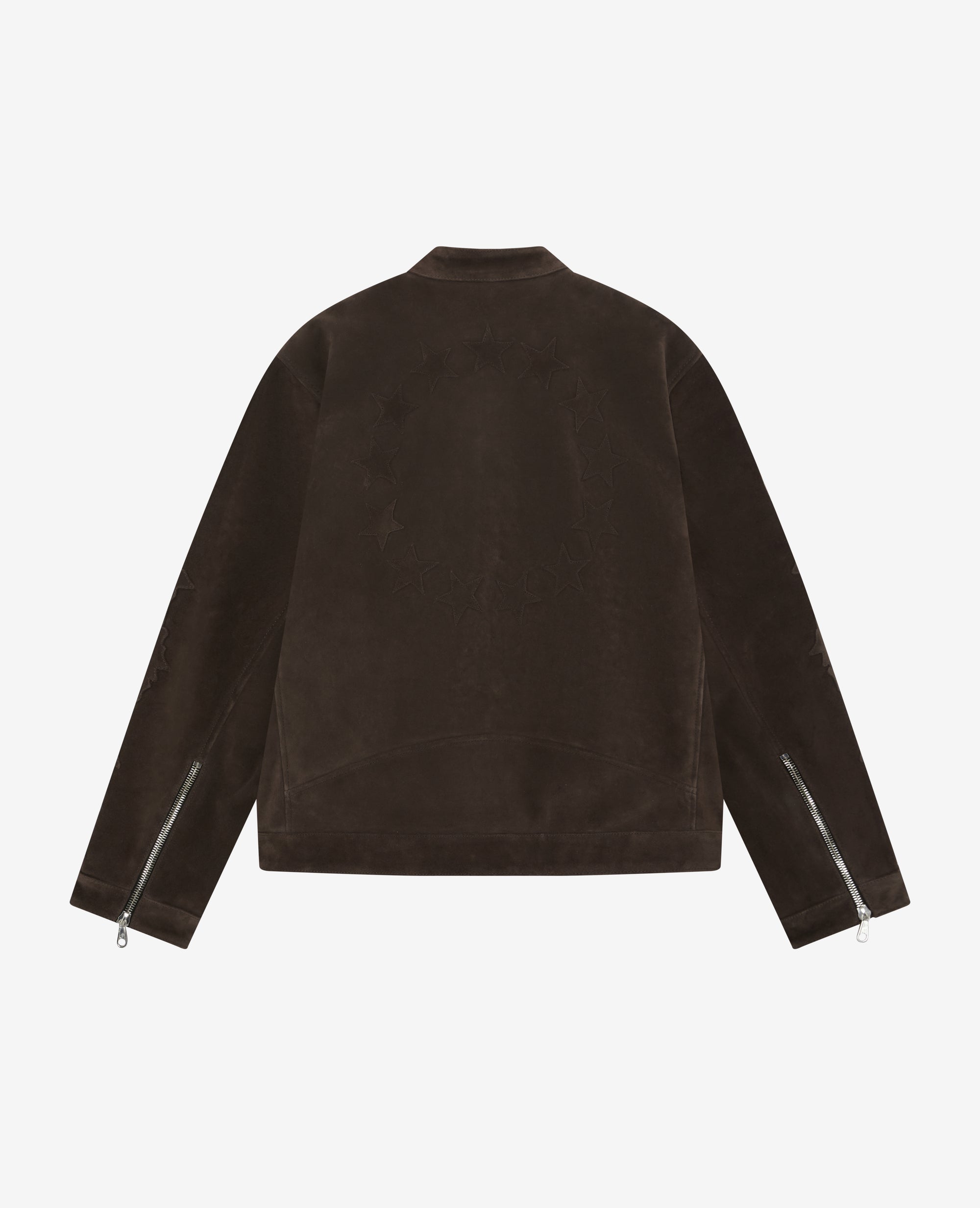 SUEDE DECAL RACER JACKET