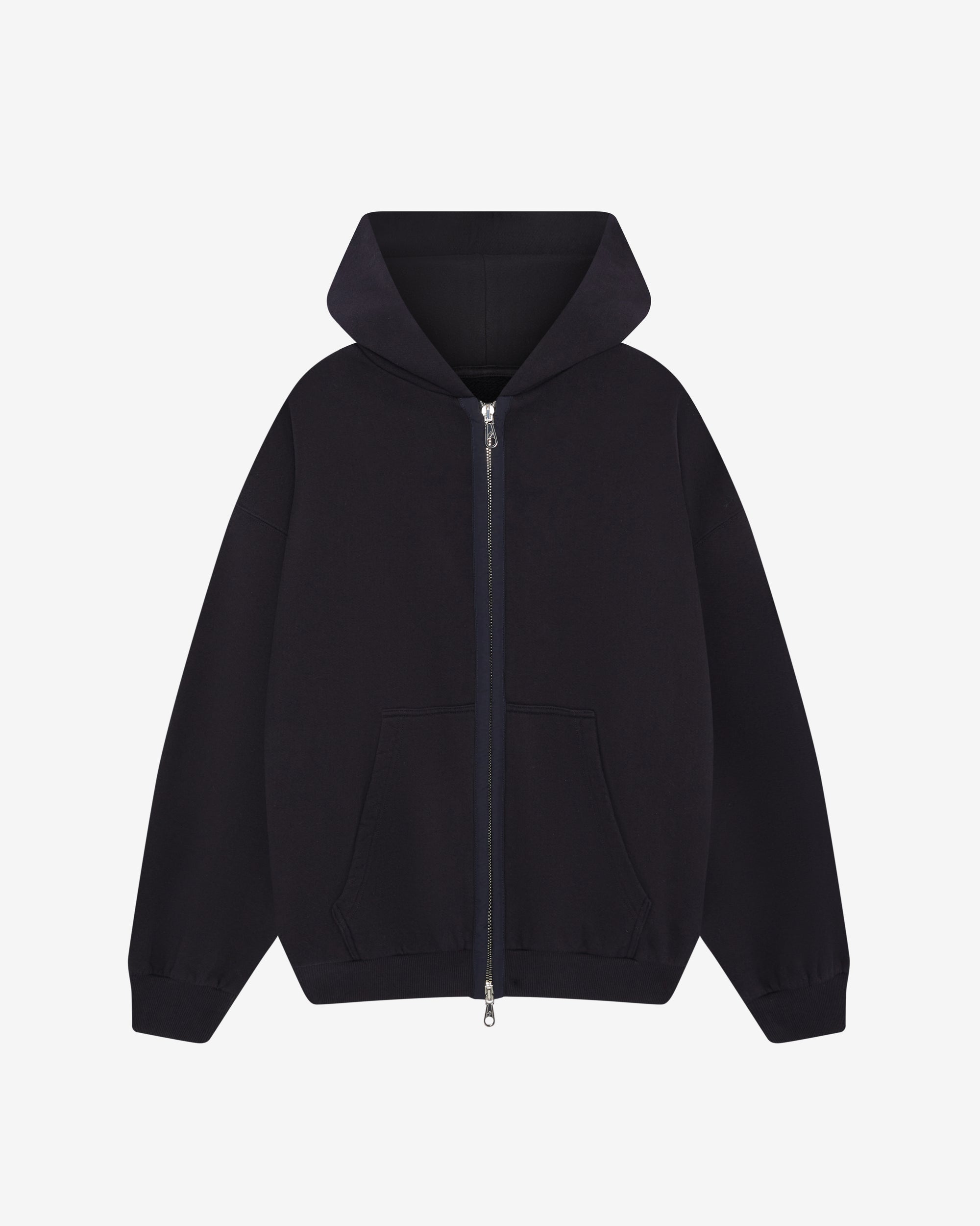 NYLON TAPE ZIPPED HOODIE