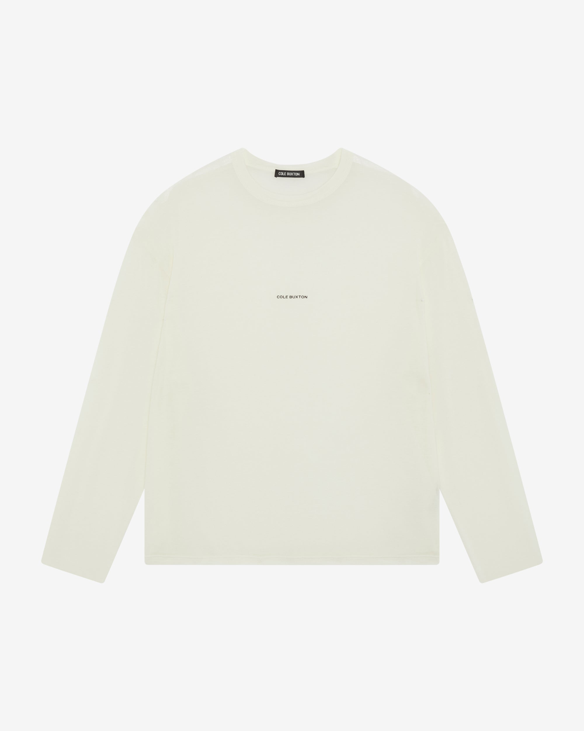 MINI LOGO SHEER LONG SLEEVE T-SHIRT
