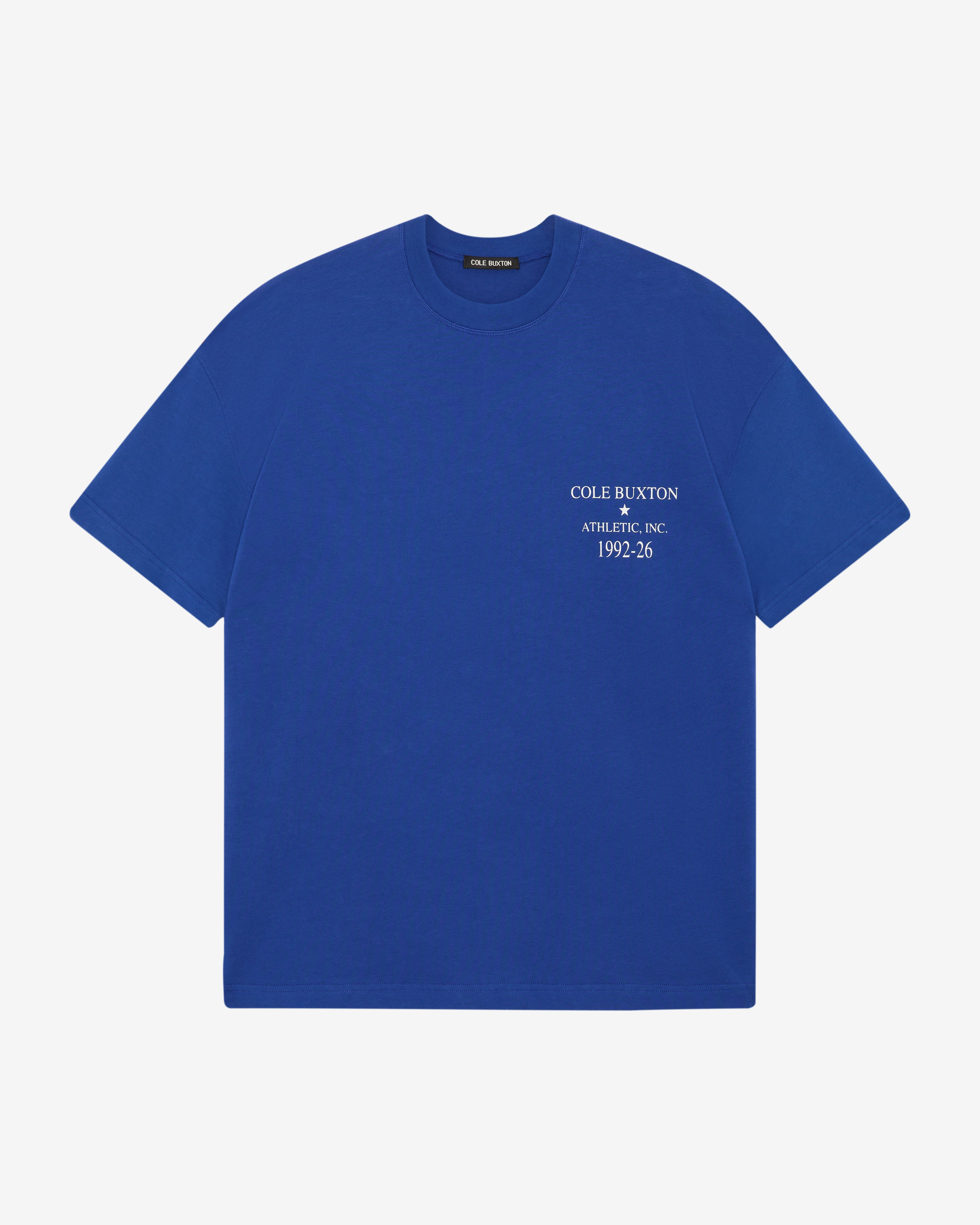 Athletic Inc T-Shirt in Blue | Cole Buxton SS26