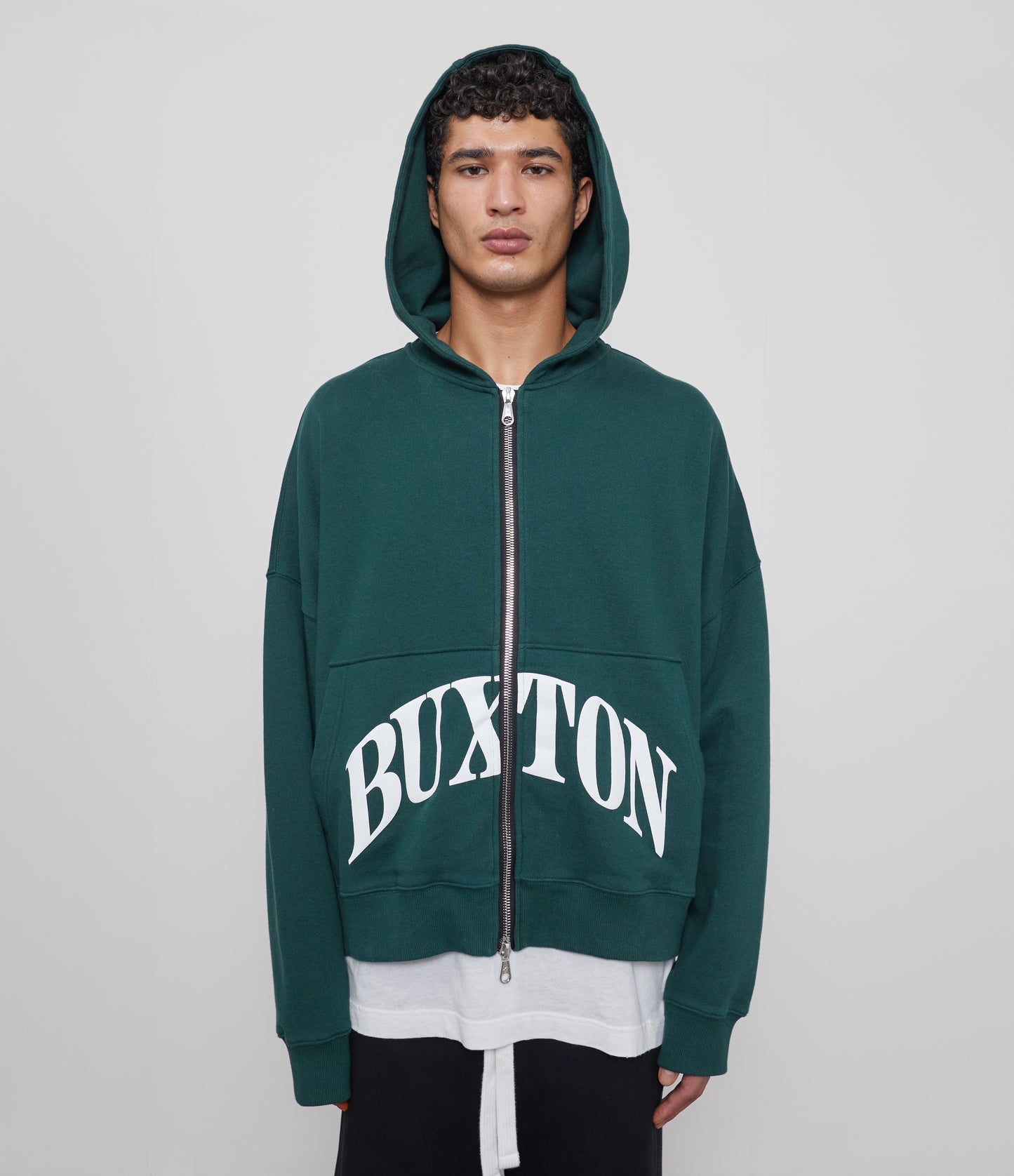 CB CROPPED LOGO ZIP HOODIE