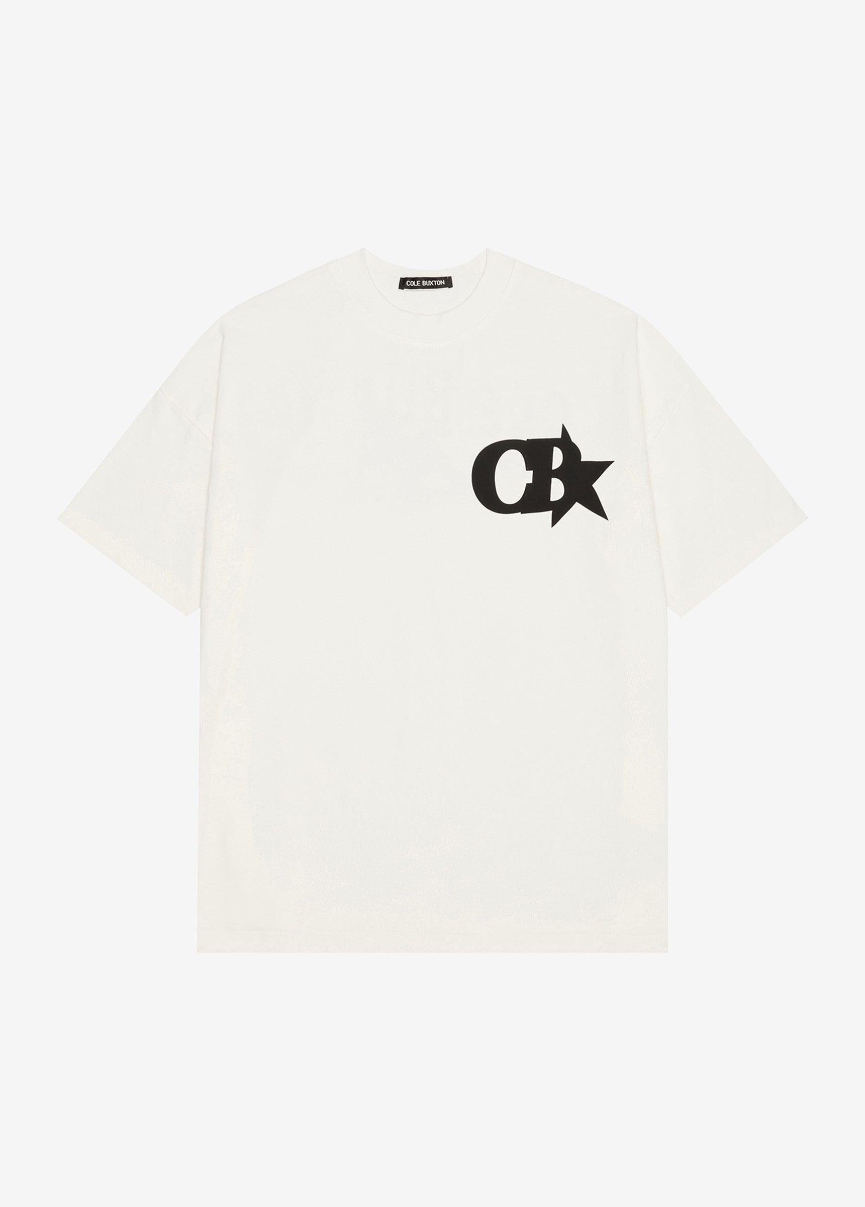 Cole Buxton | CB Star T-Shirt | Mens | Cotton | Vintage White