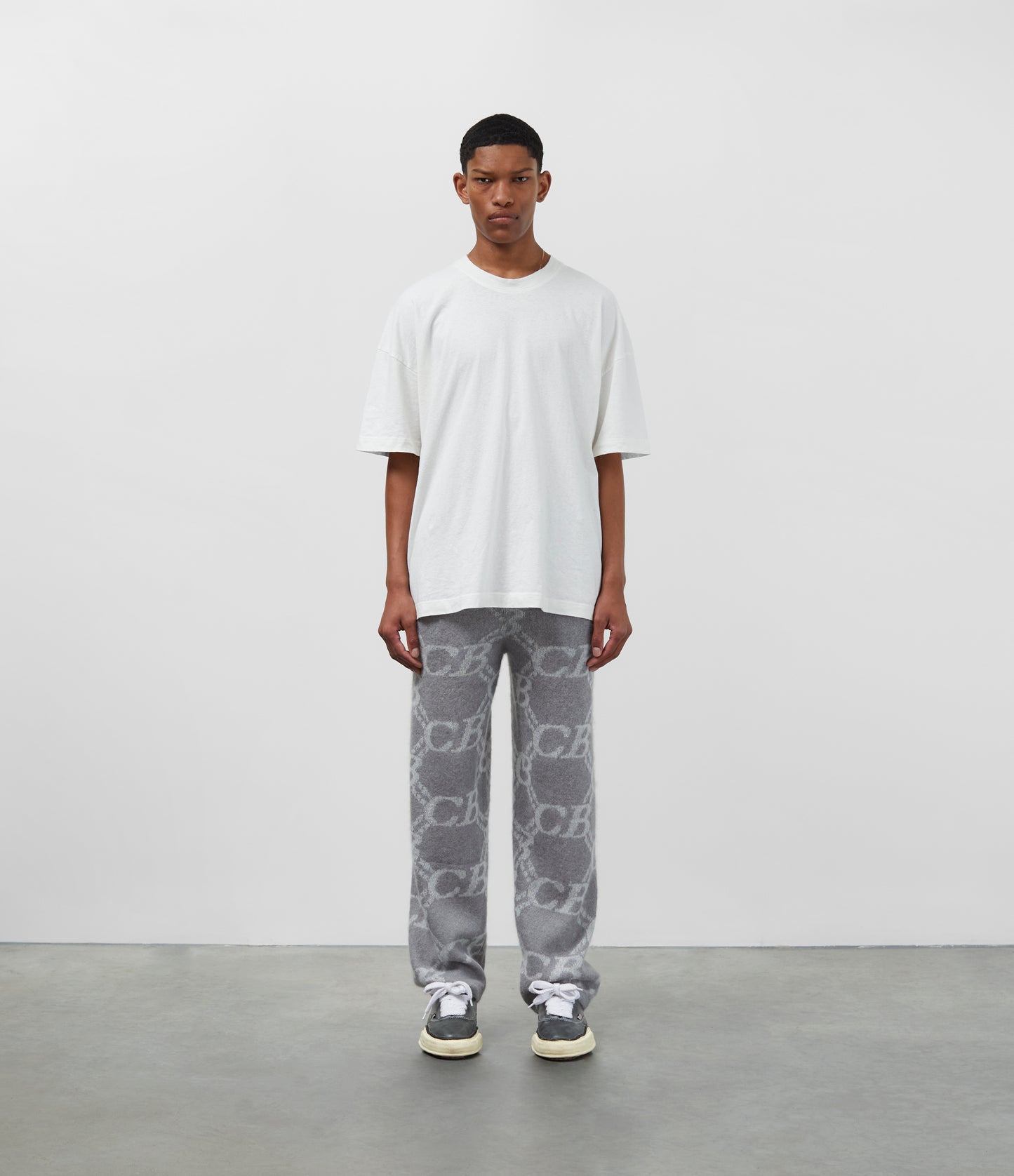 CB MONOGRAM KNIT PANTS