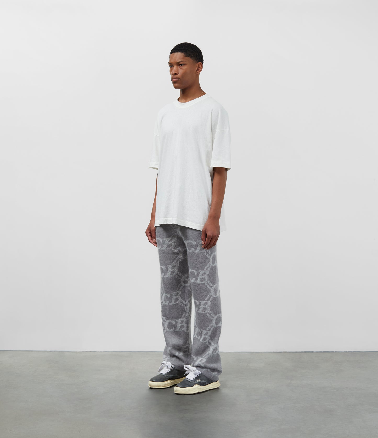 CB MONOGRAM KNIT PANTS