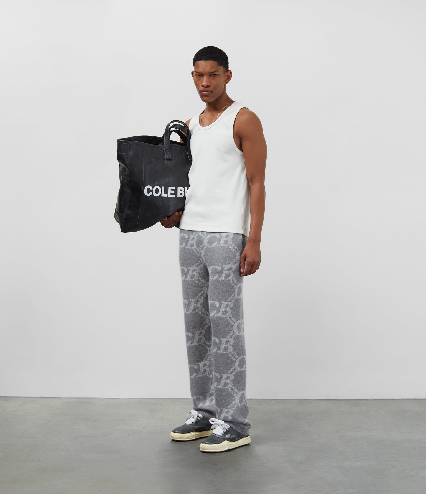 CB MONOGRAM KNIT PANTS