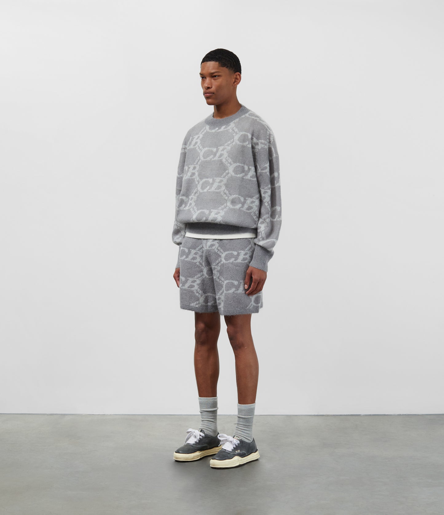 CB MONOGRAM KNIT SWEATER