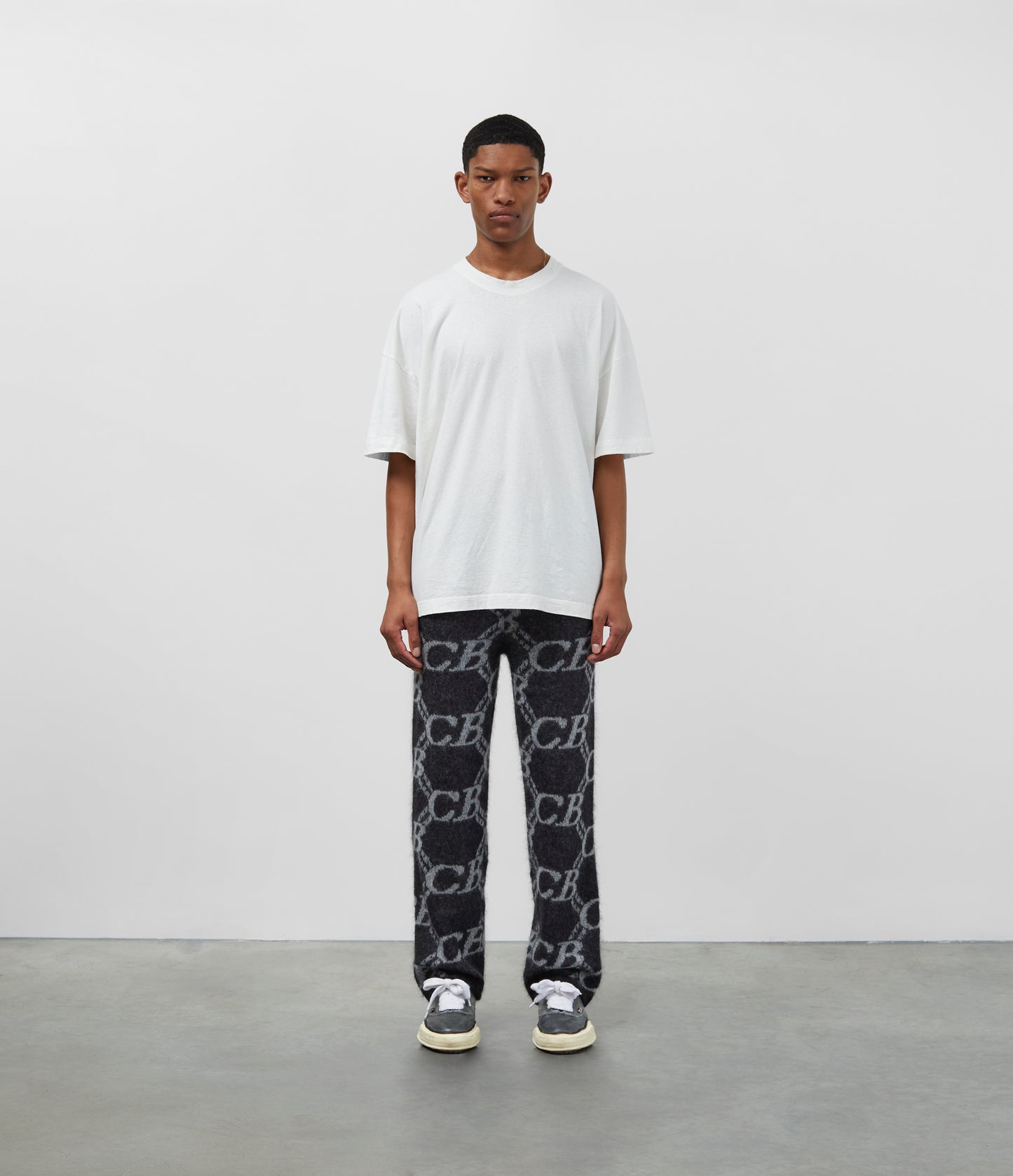 CB MONOGRAM KNIT PANTS