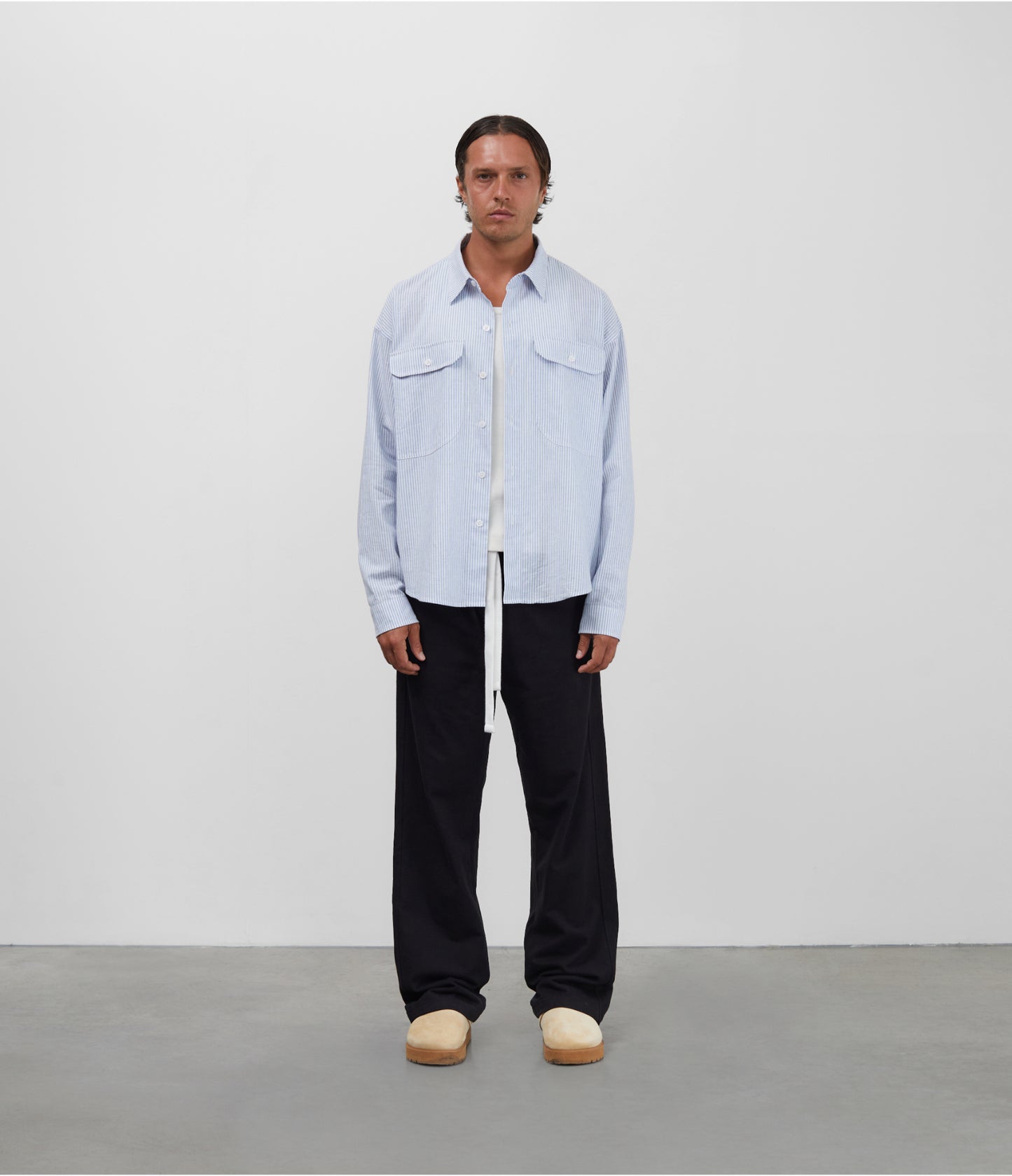 DOUBLE POCKET BOXY SHIRT