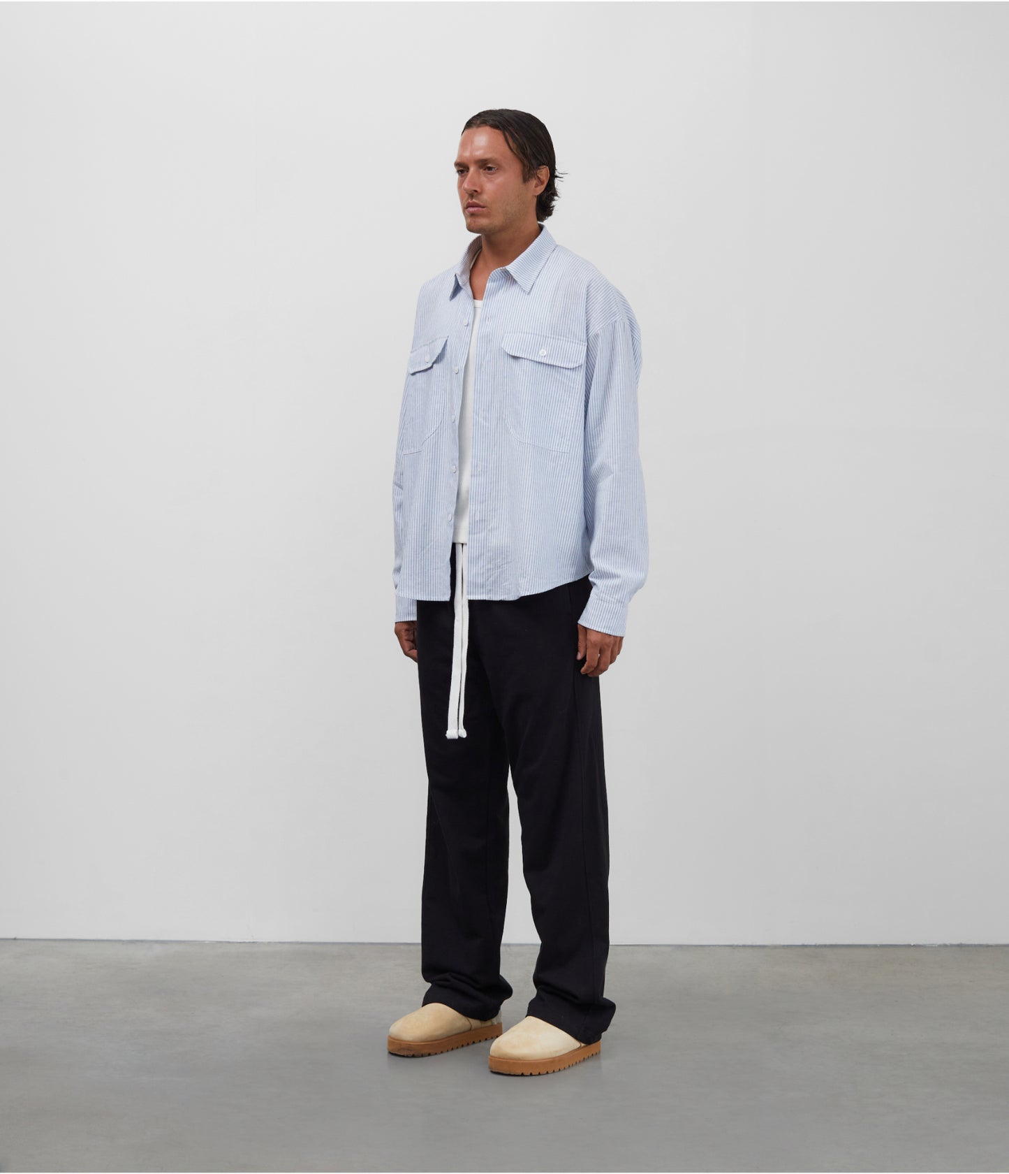 DOUBLE POCKET BOXY SHIRT