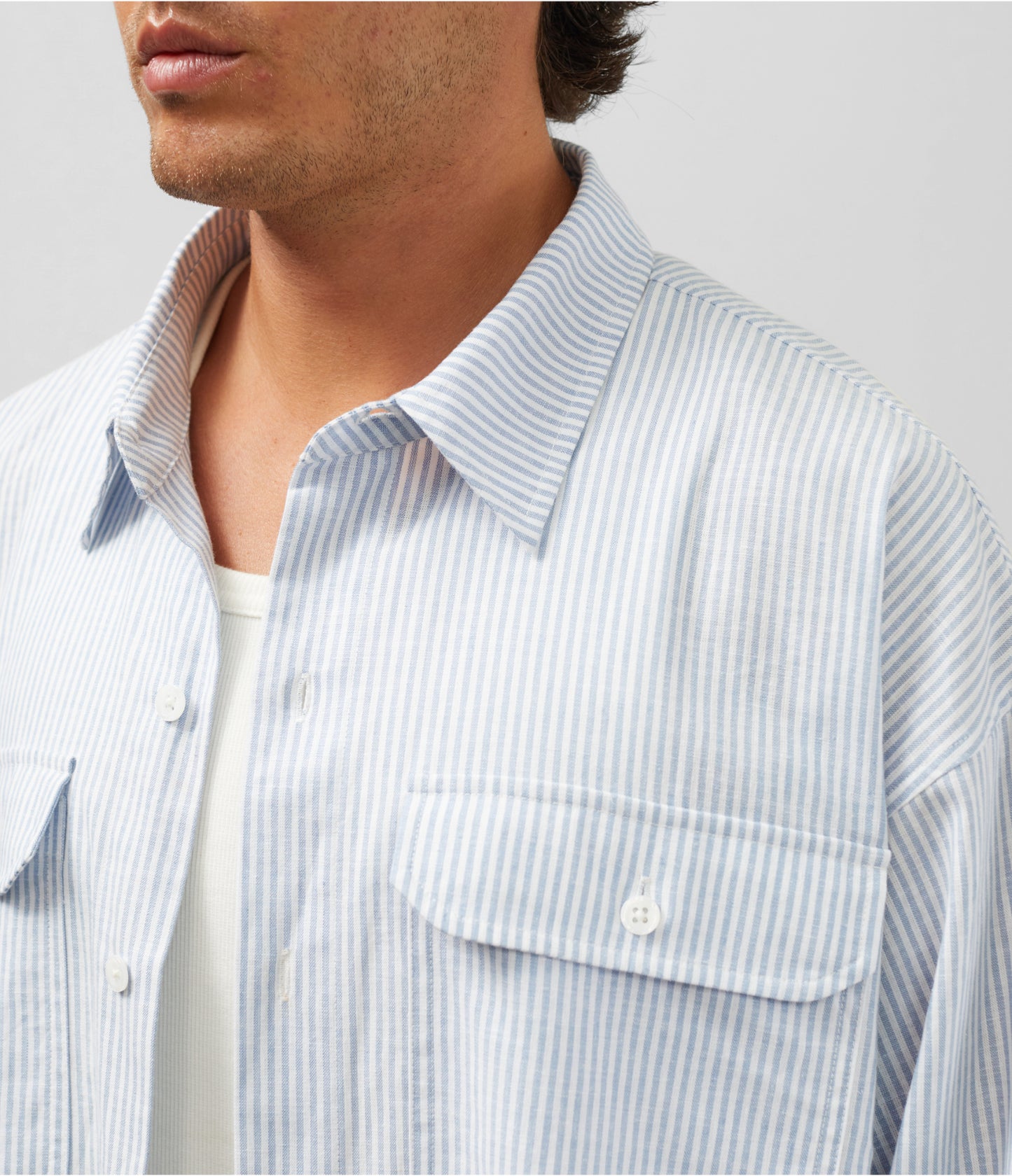 DOUBLE POCKET BOXY SHIRT