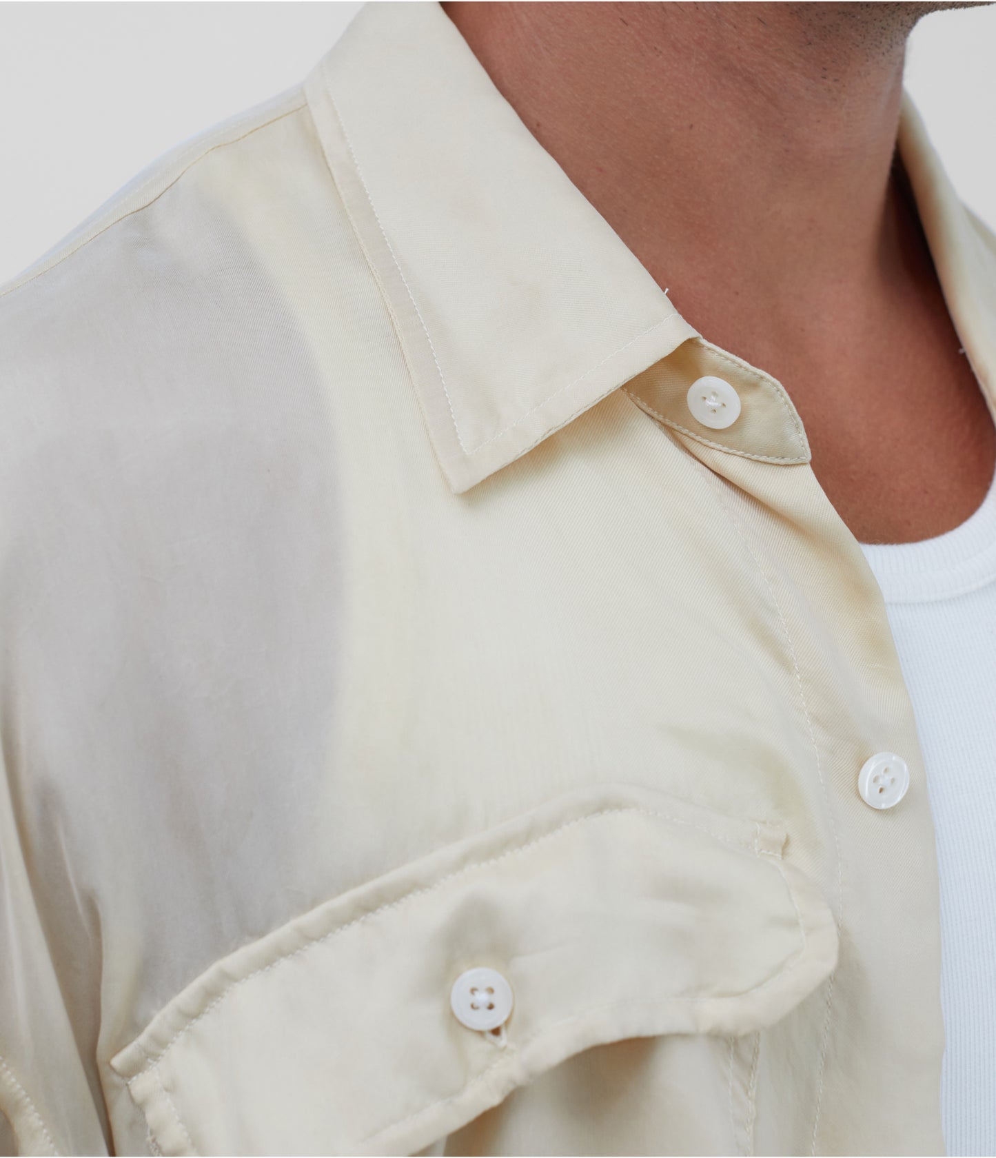 DOUBLE POCKET BOXY SHIRT