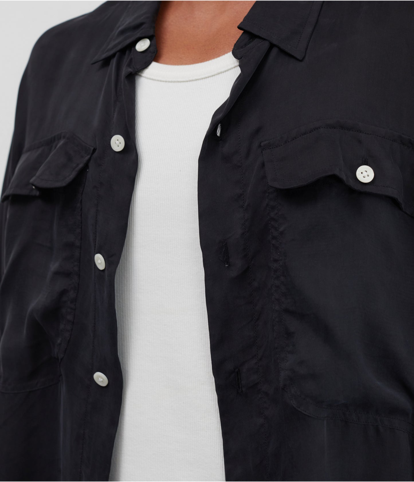 DOUBLE POCKET BOXY SHIRT