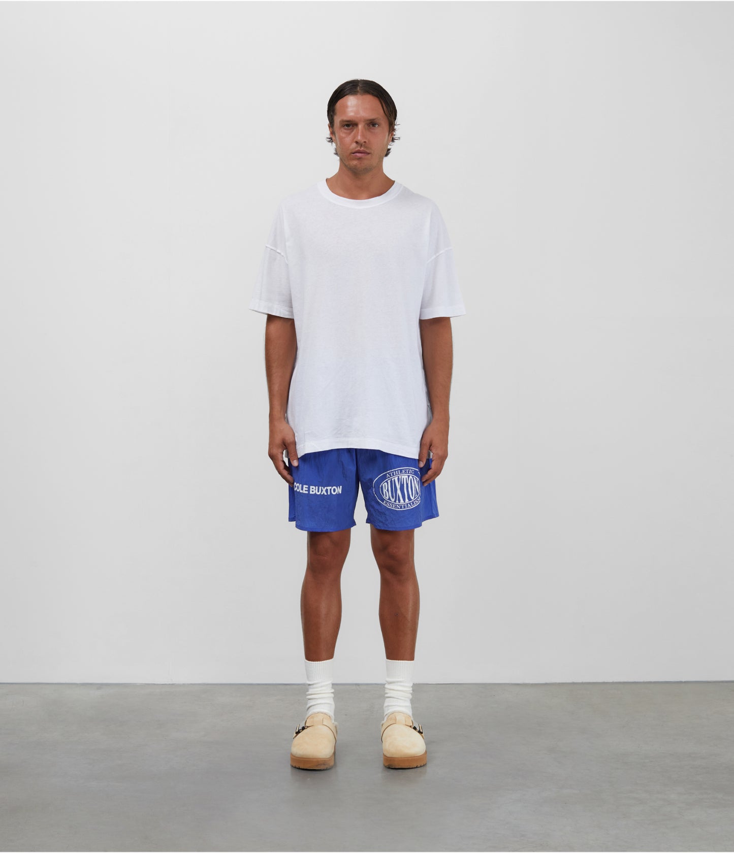 DOUBLE SPORTS LOGO TECH SHORTS