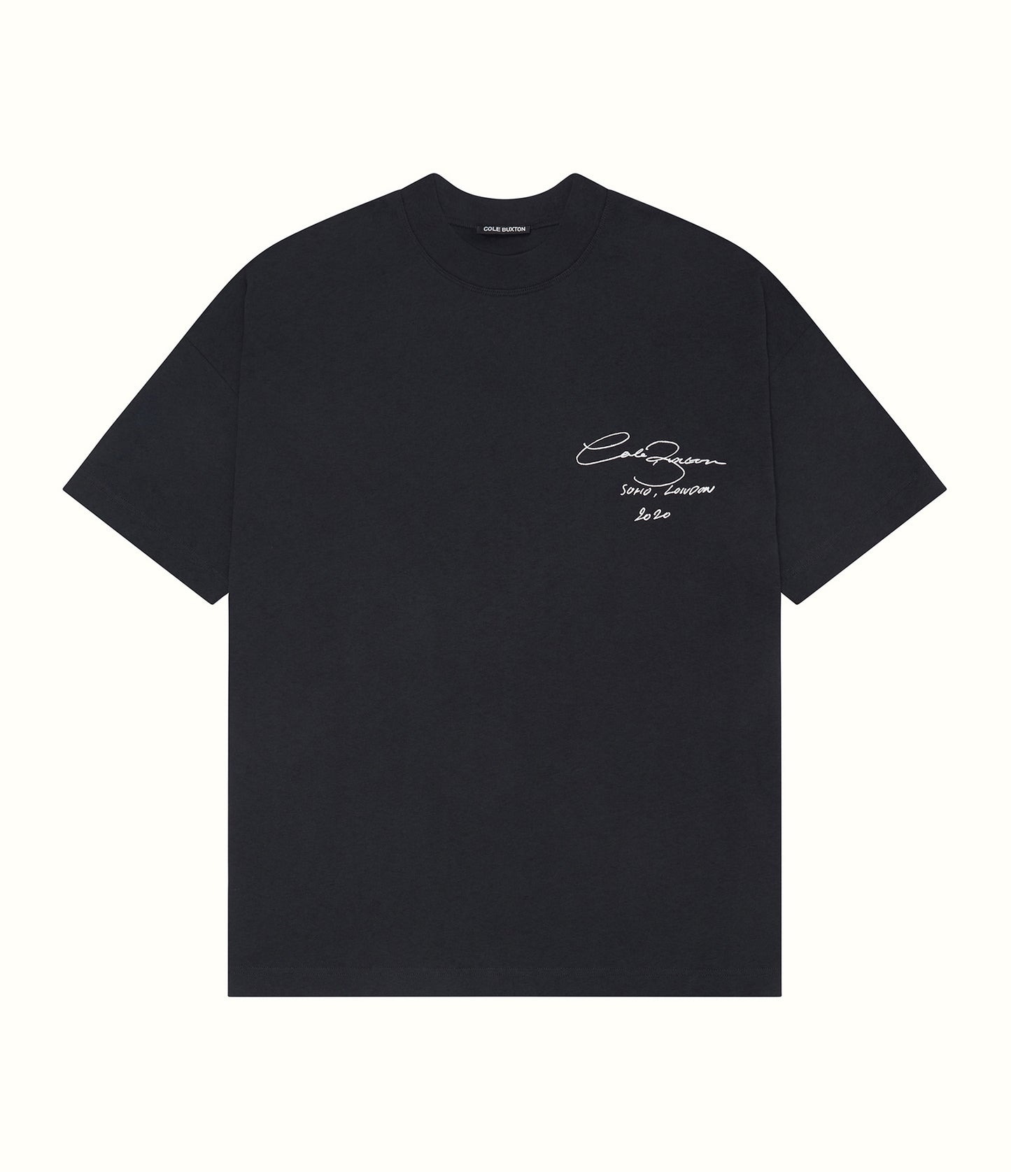 Cole Buxton | Vintage Signature T-Shirt | Mens | Cotton | Vintage Black
