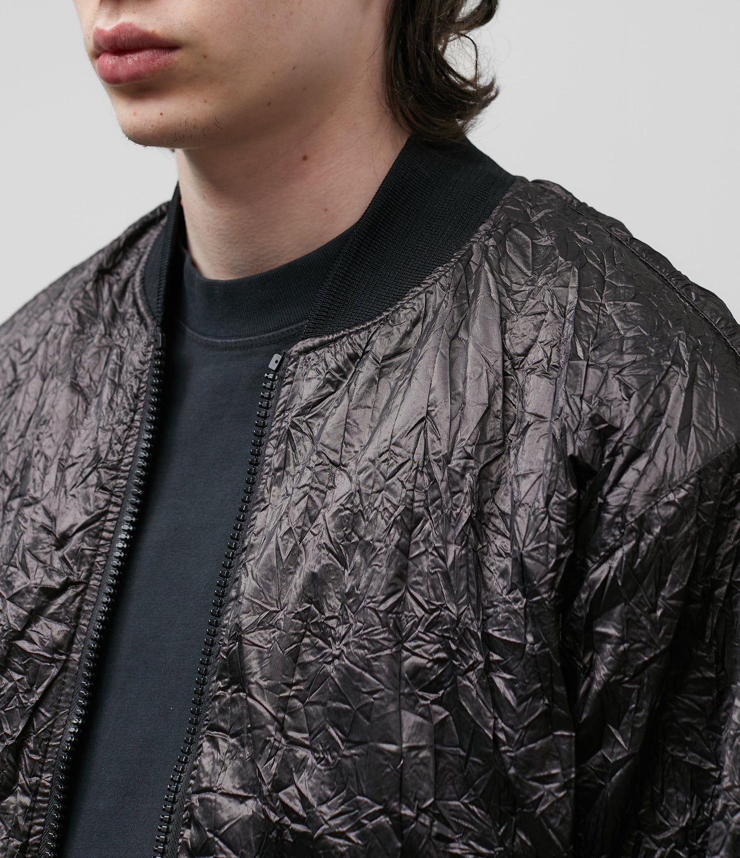 ALUMINIUM CRINKLE BOMBER