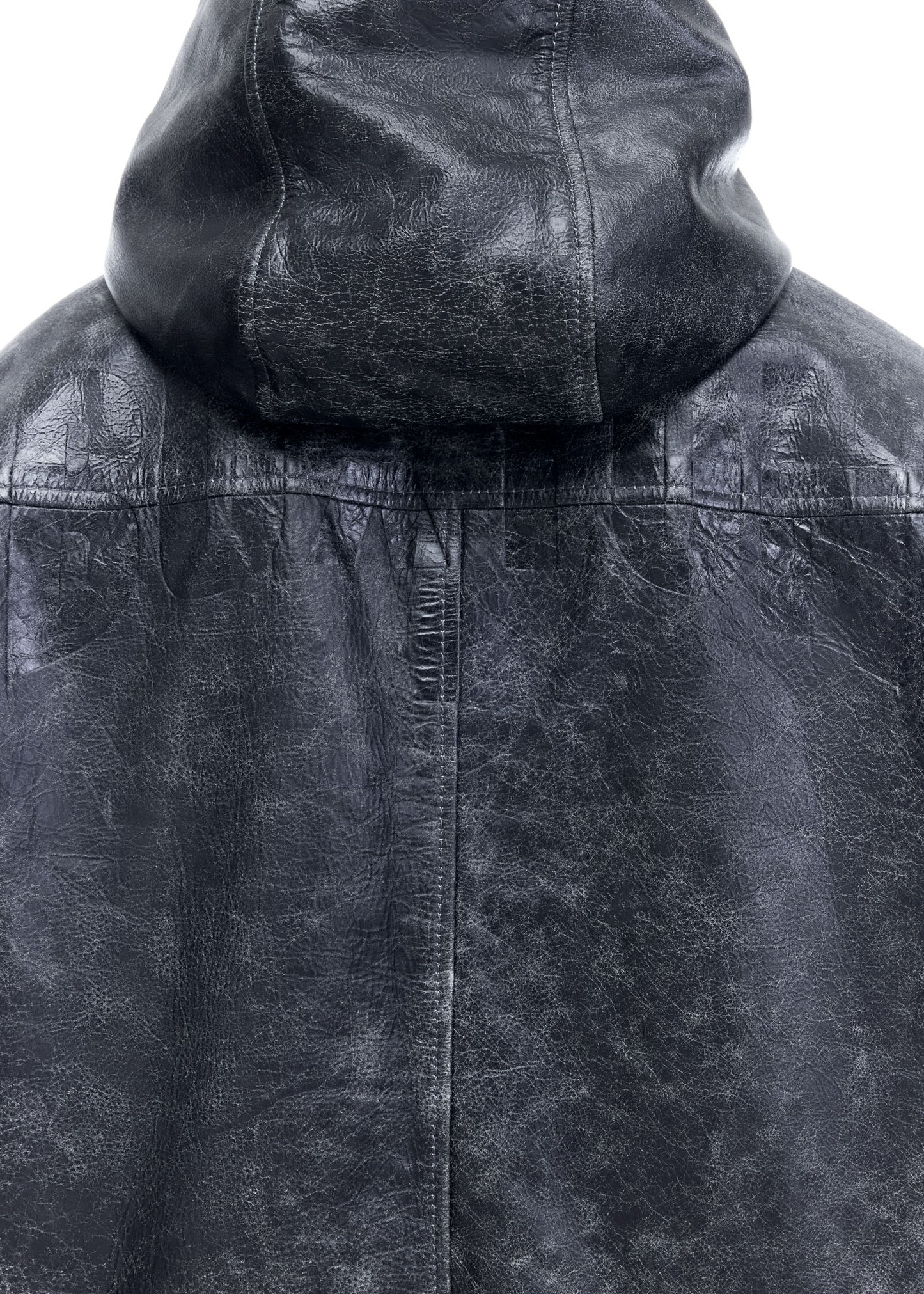 CB HOODED LEATHER JACKET