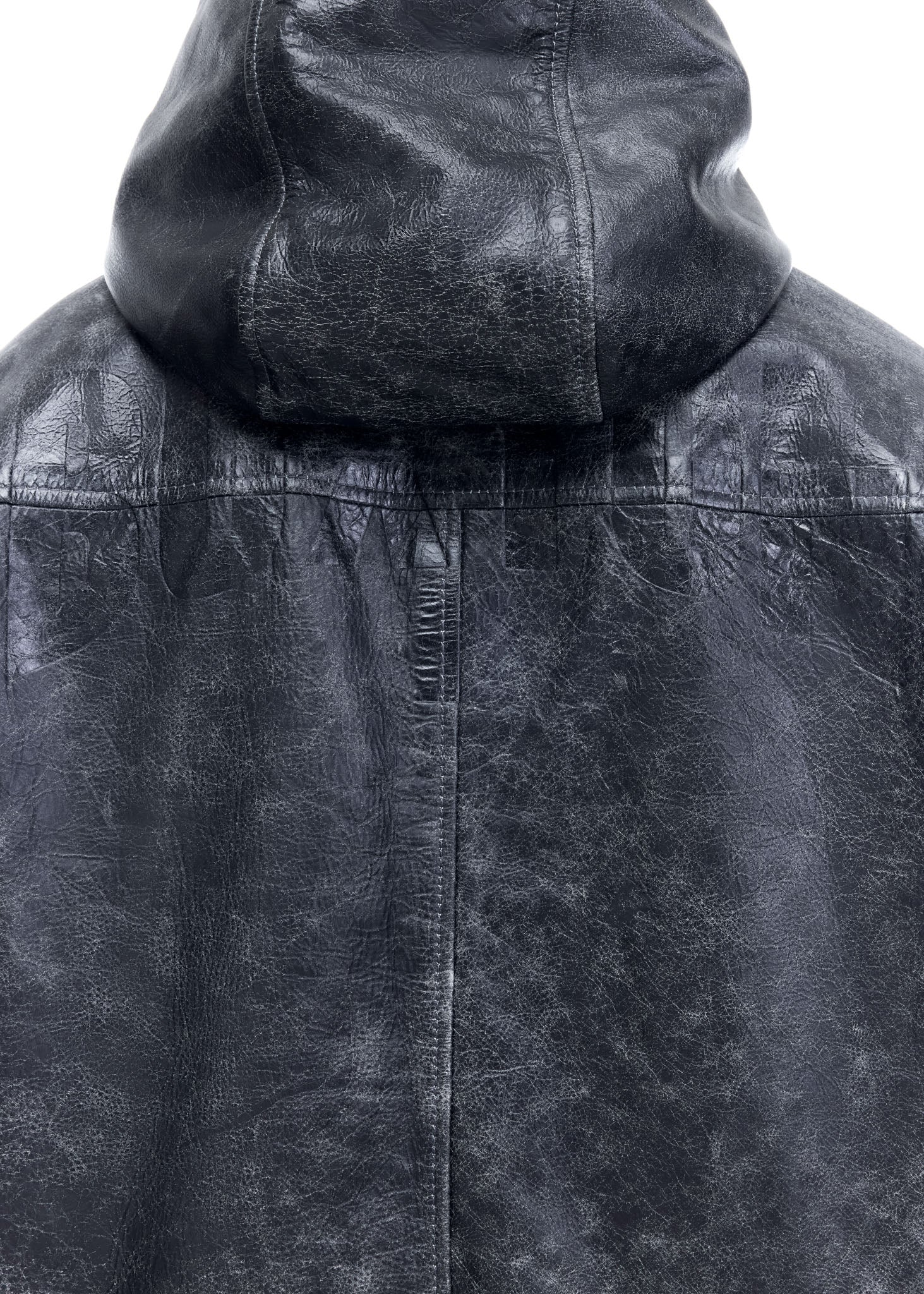 CB HOODED LEATHER JACKET