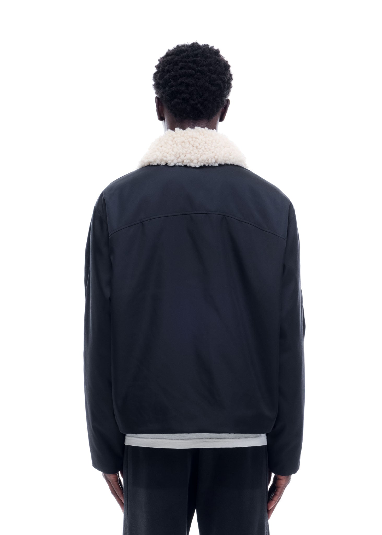 SHEARLING COLLAR CARGO JACKET