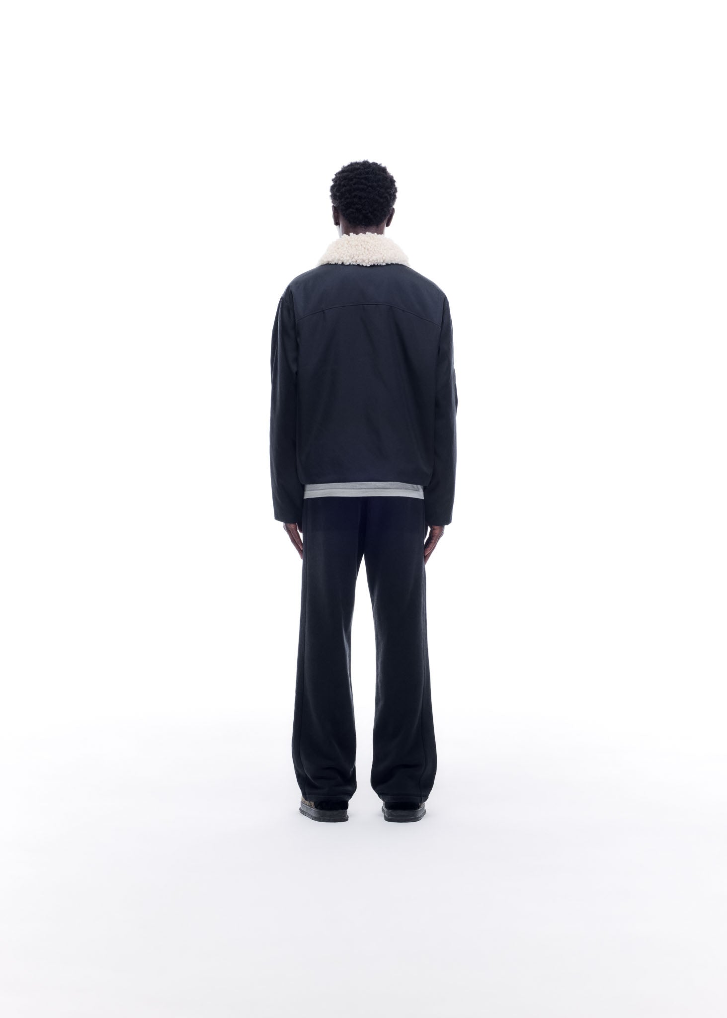 SHEARLING COLLAR CARGO JACKET