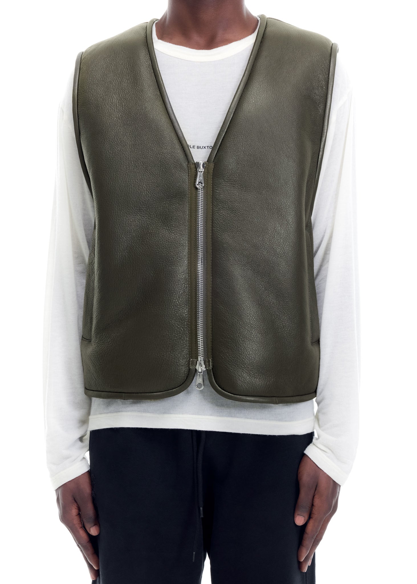 SHEARLING LEATHER VEST