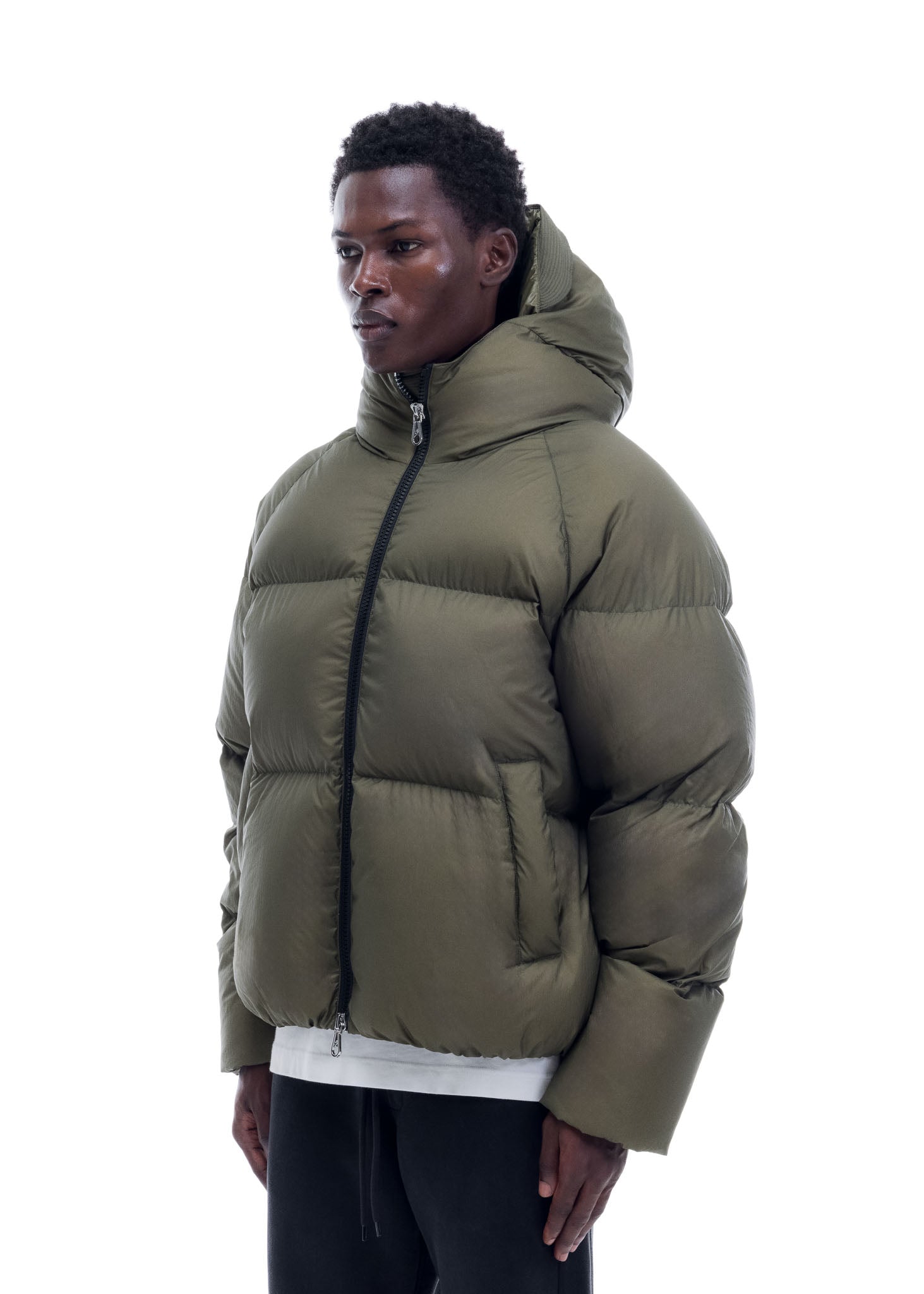 HOODED DOWN JACKET