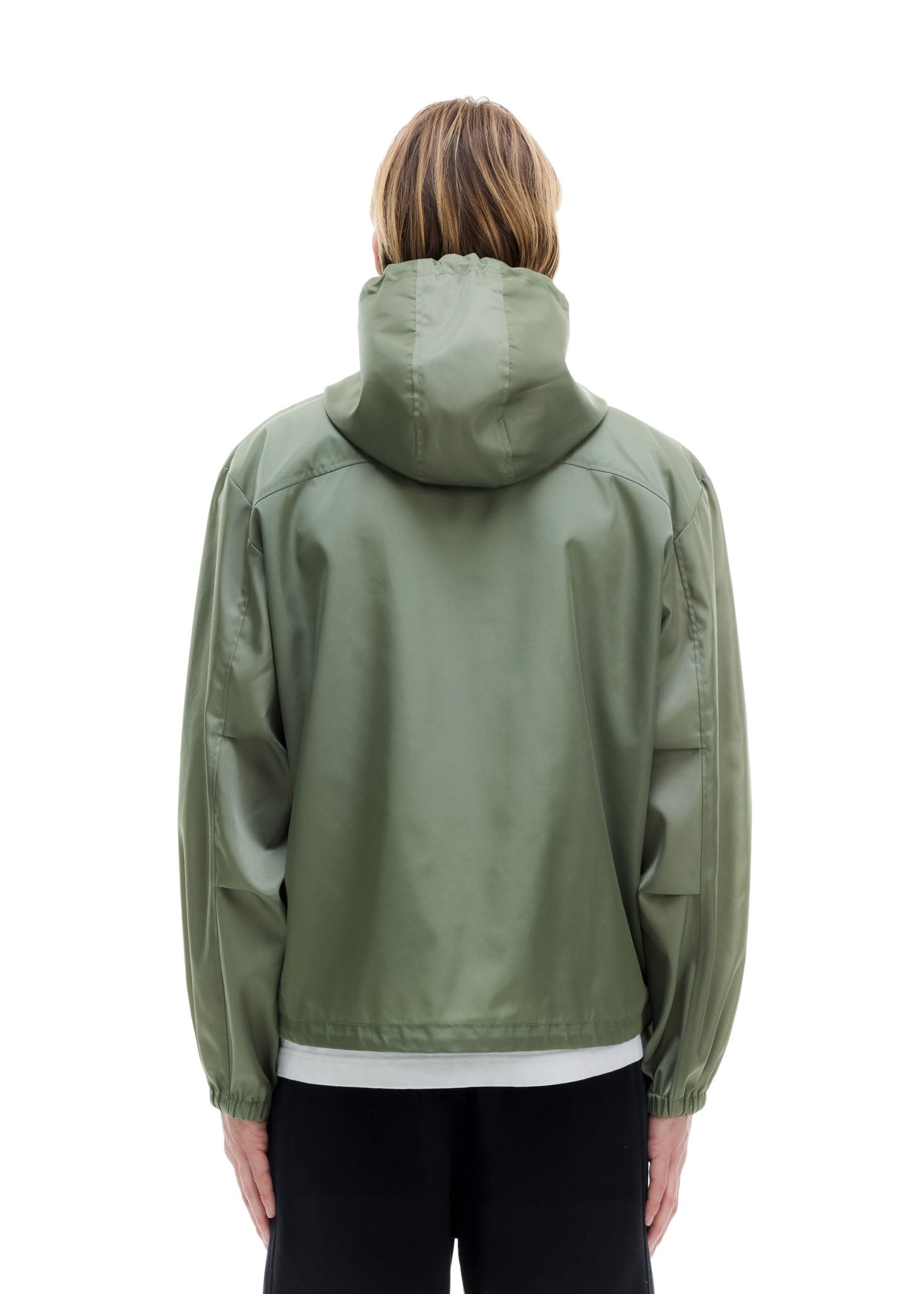 HOODED NYLON WINDBREAKER