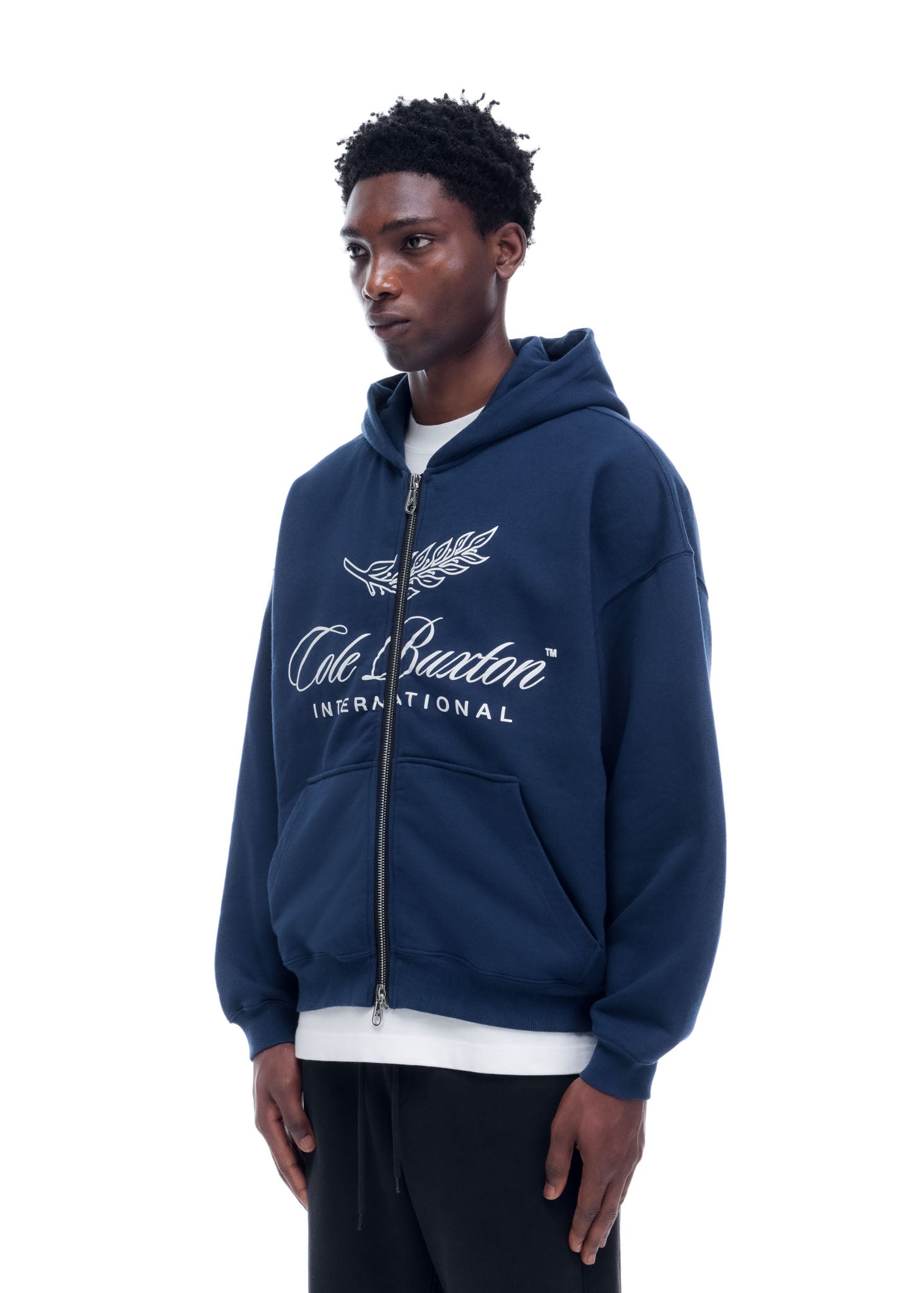 INTERNATIONAL ZIPPED HOODIE