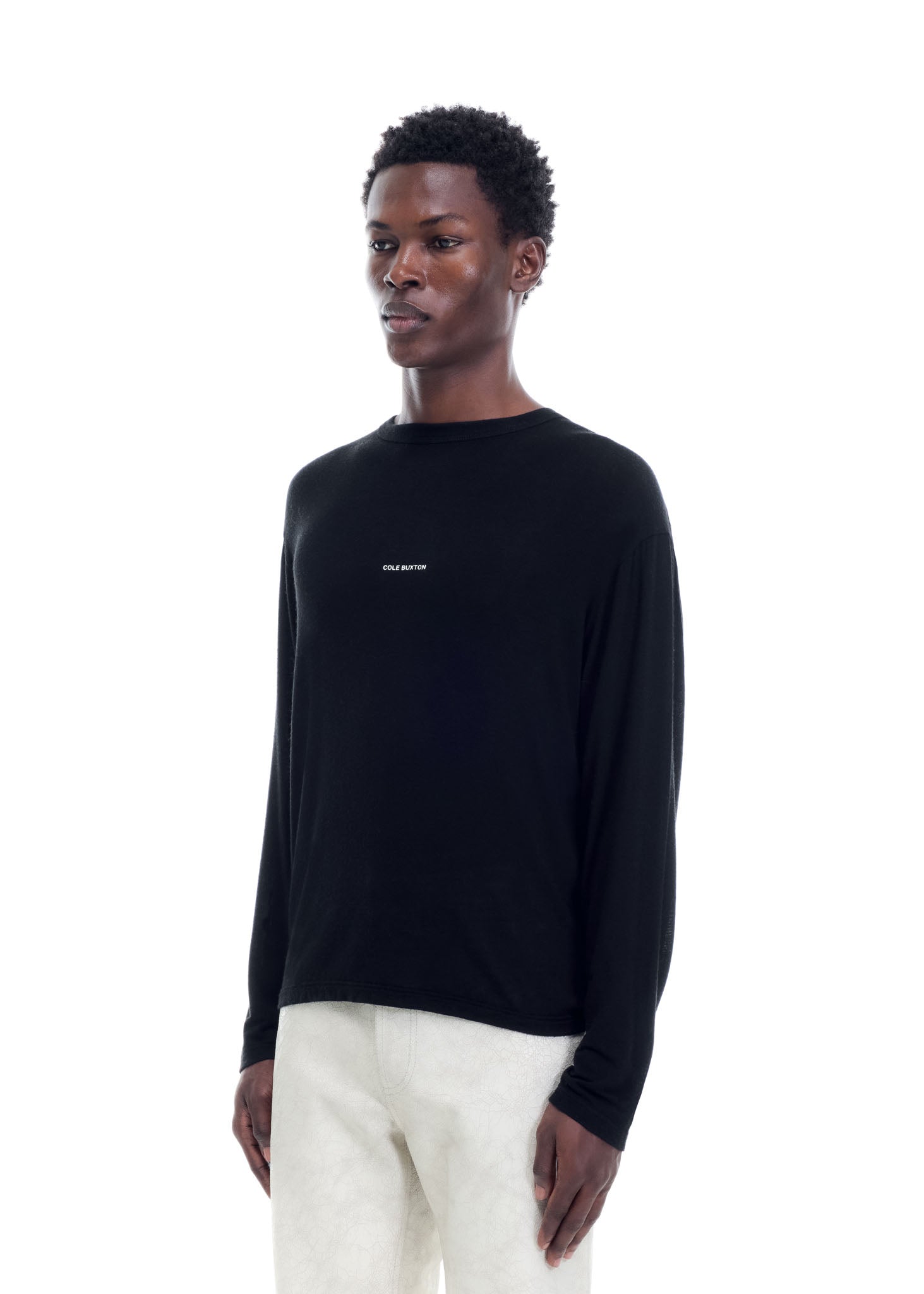 MINI LOGO SHEER LONG SLEEVE T-SHIRT