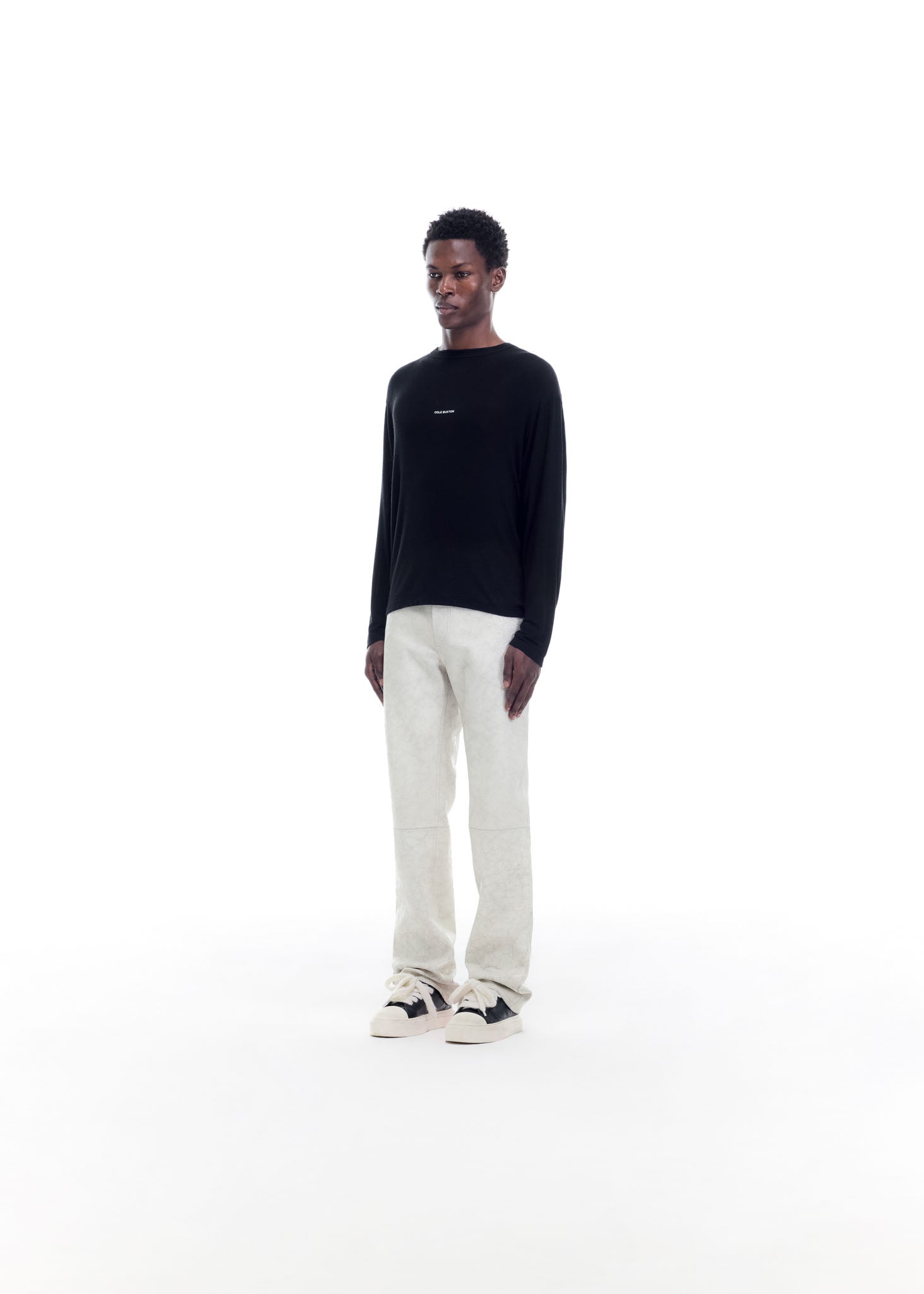 MINI LOGO SHEER LONG SLEEVE T-SHIRT