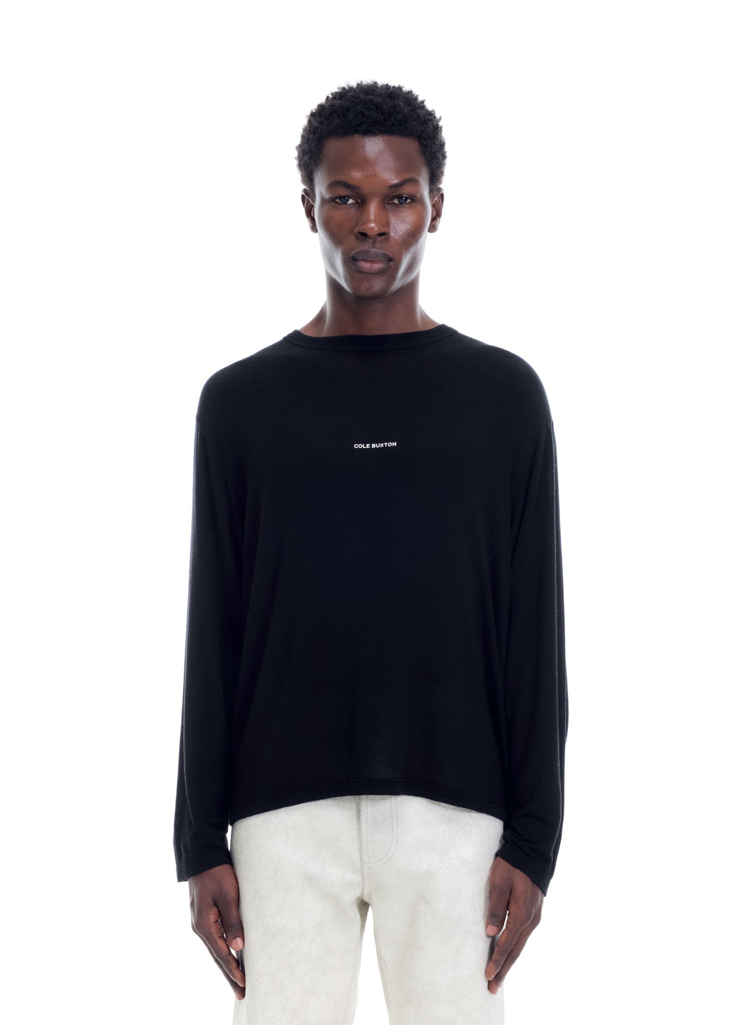 MINI LOGO SHEER LONG SLEEVE T-SHIRT