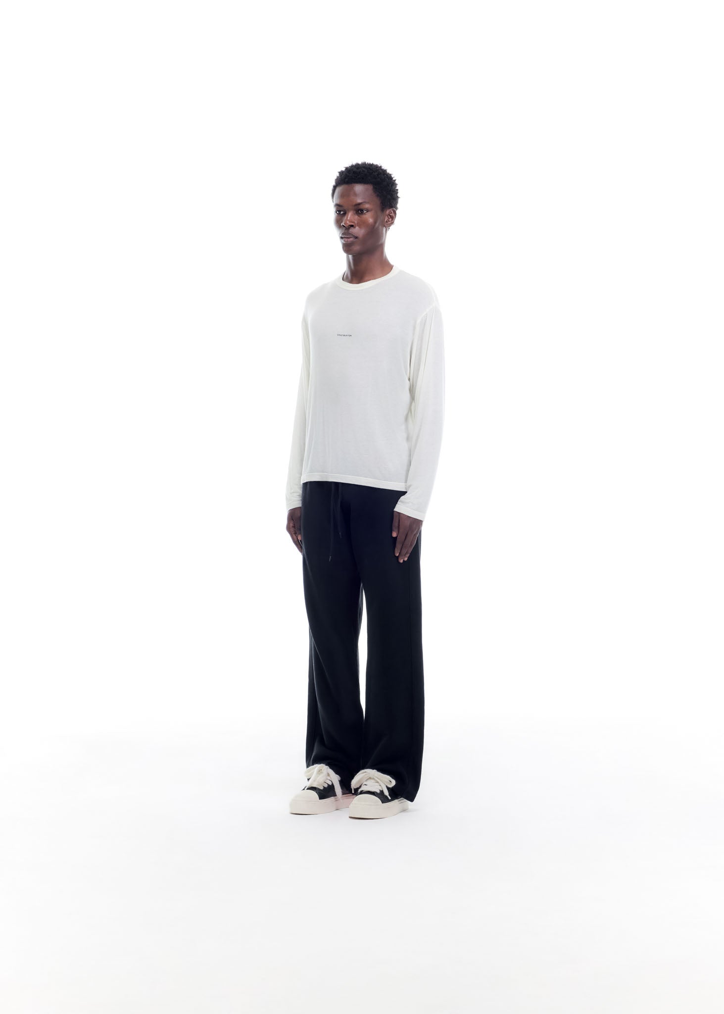 MINI LOGO SHEER LONG SLEEVE T-SHIRT