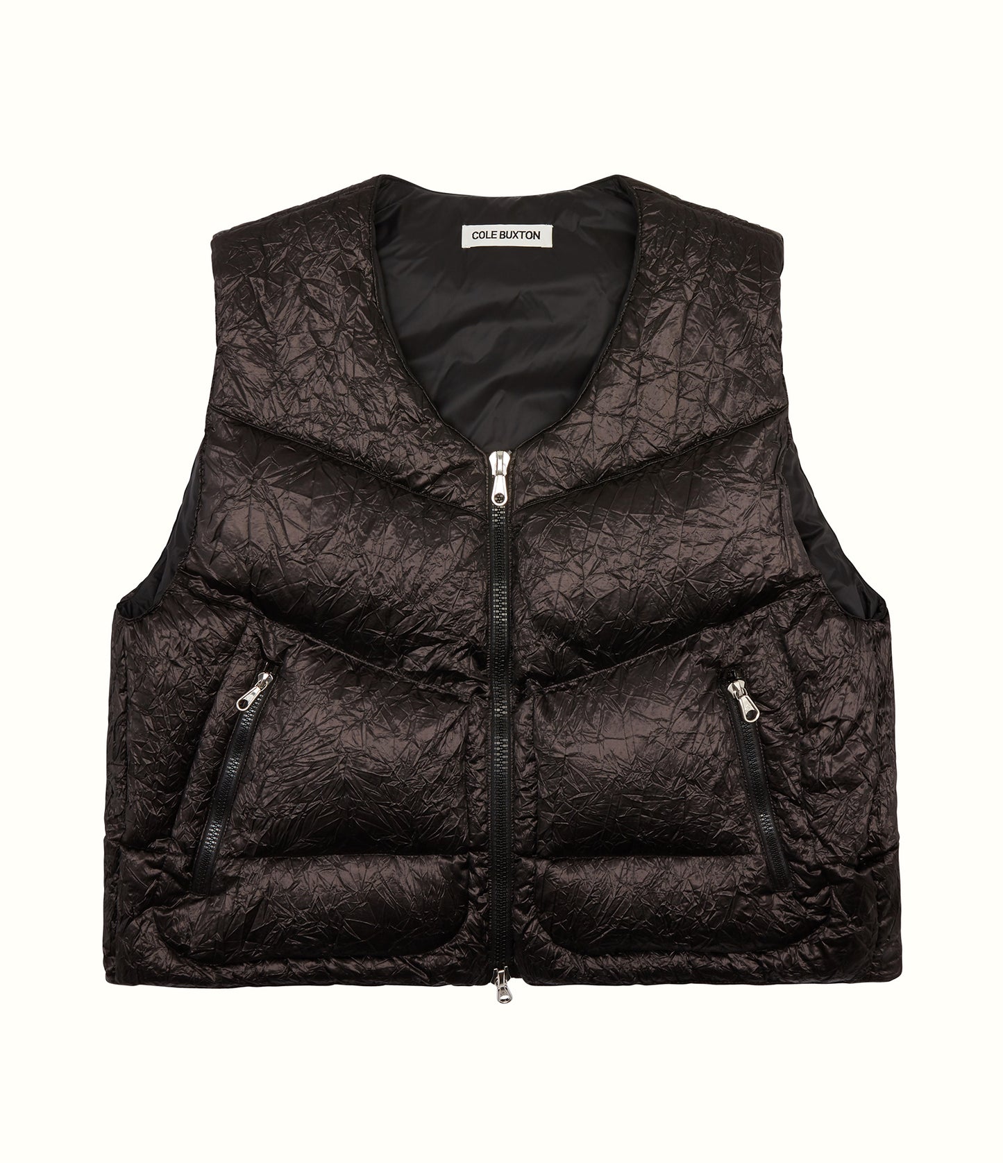 ALUMINIUM CRINKLE GILET