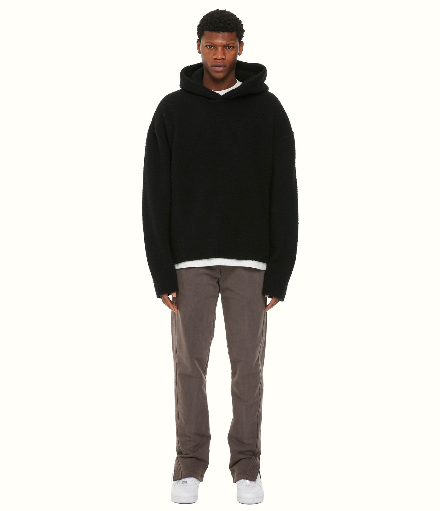 KNIT HOODIE