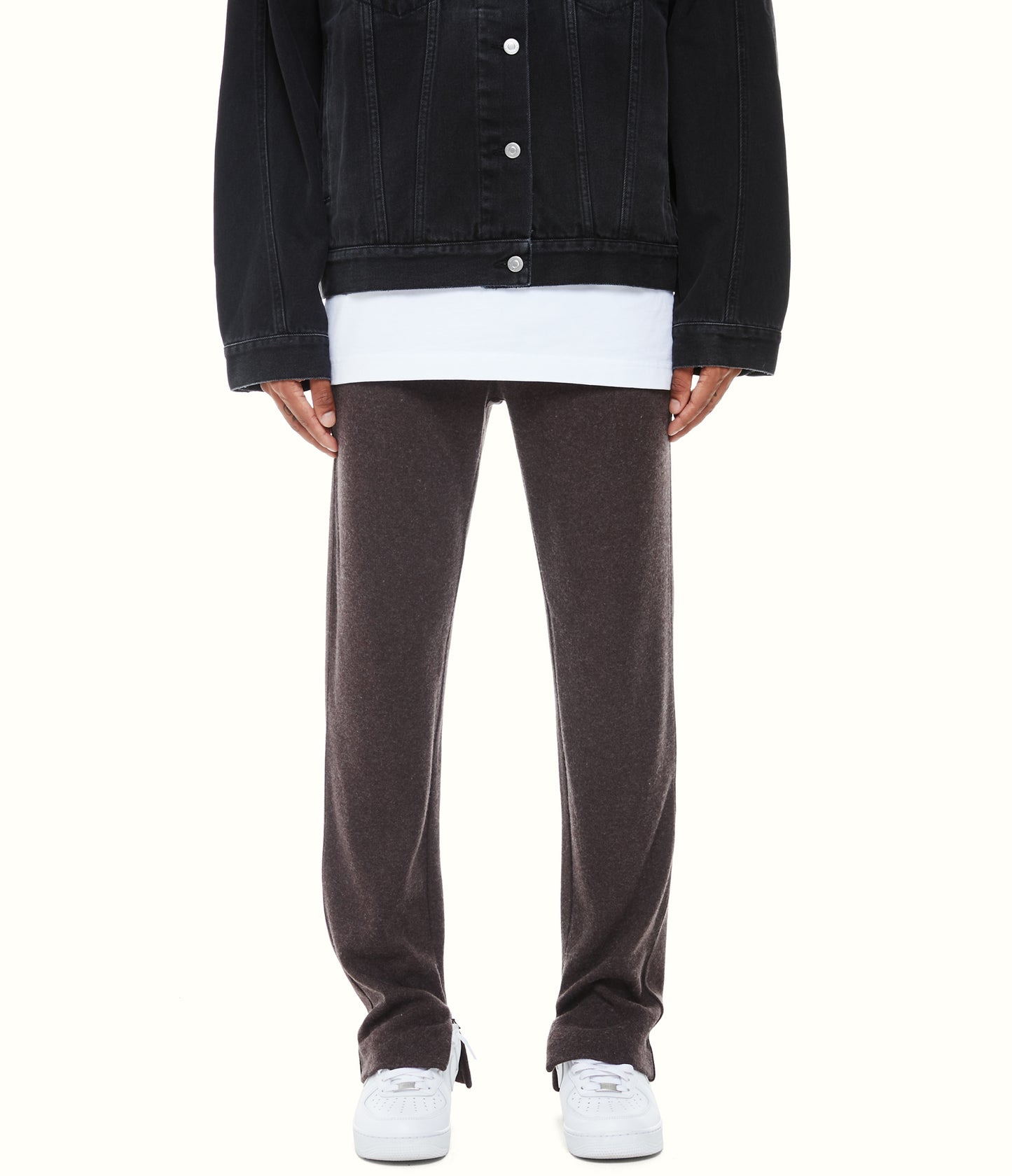 WOOL TRACK PANTS