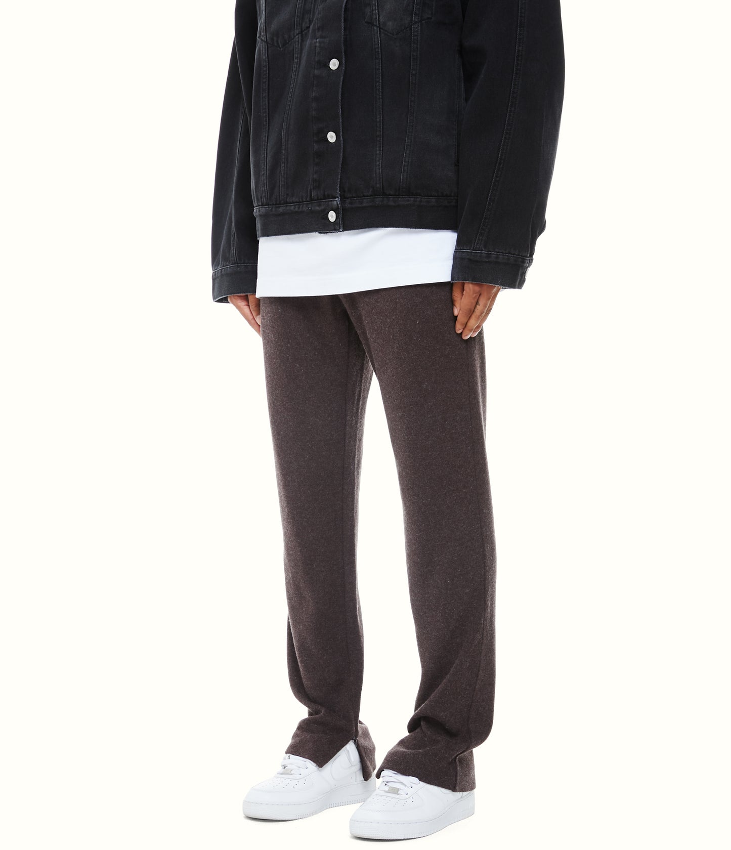 WOOL TRACK PANTS