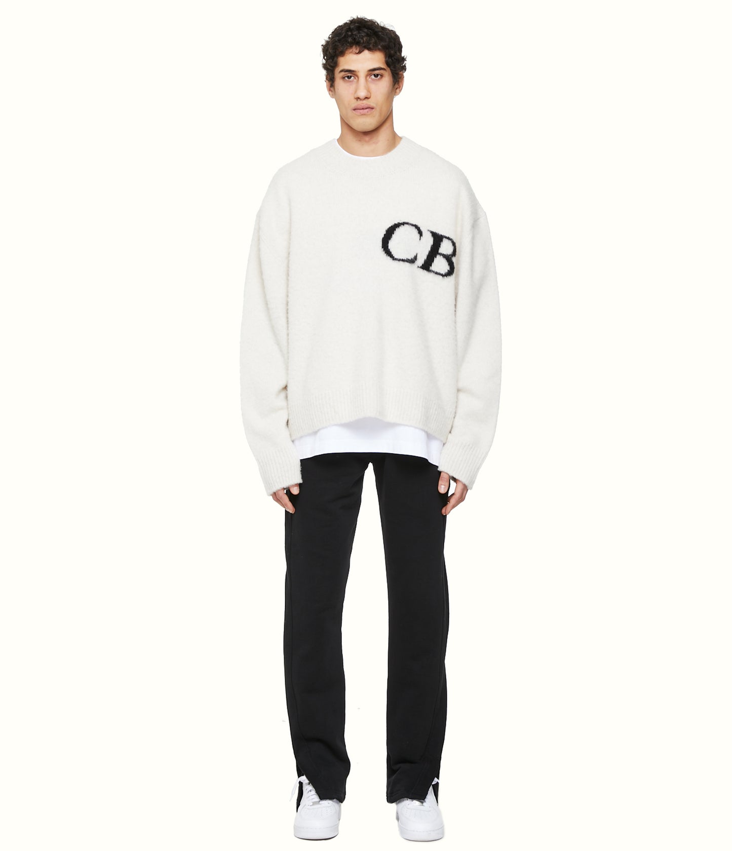 CB LOGO KNIT SWEATER