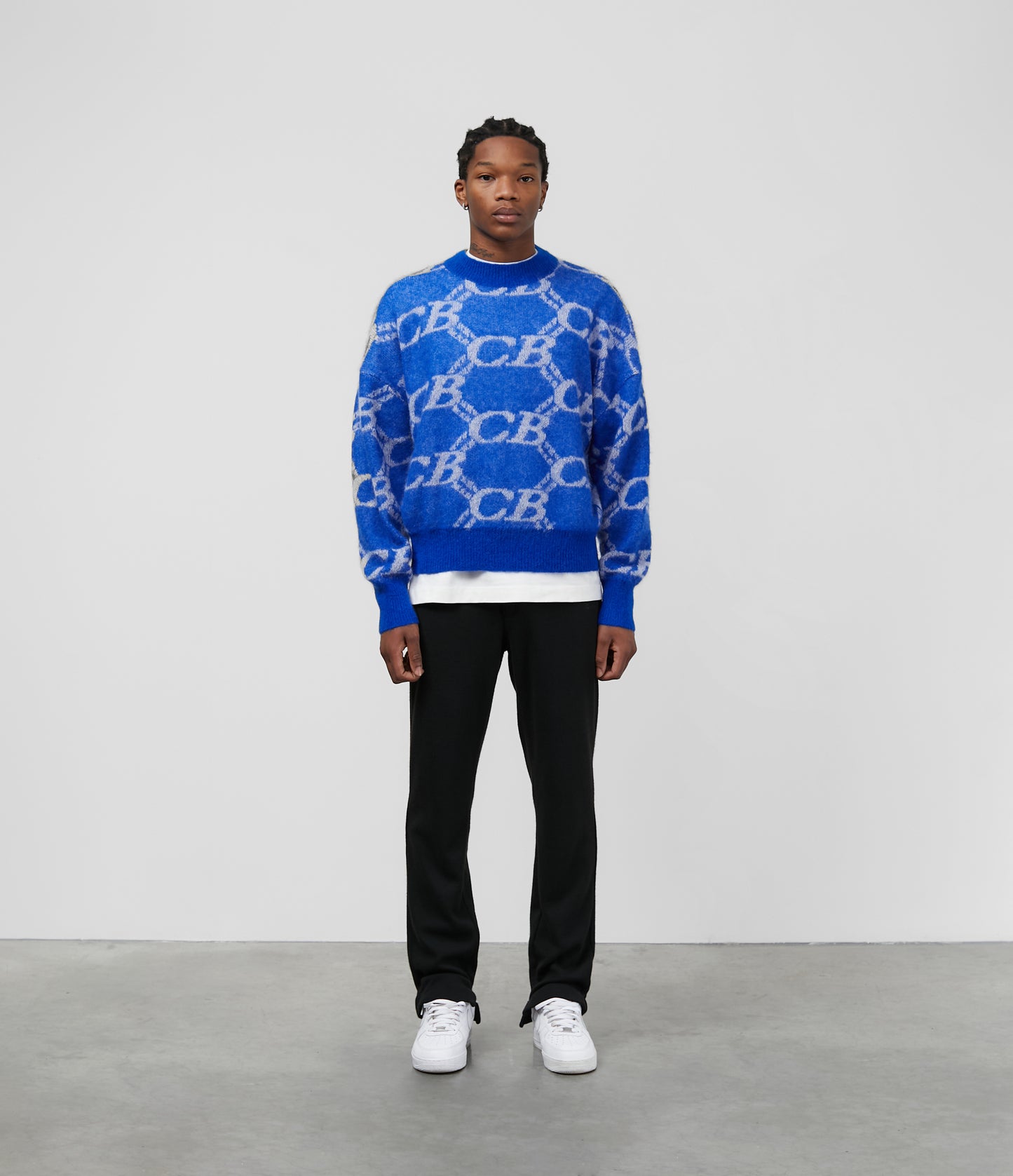 CB MONOGRAM KNIT SWEATER