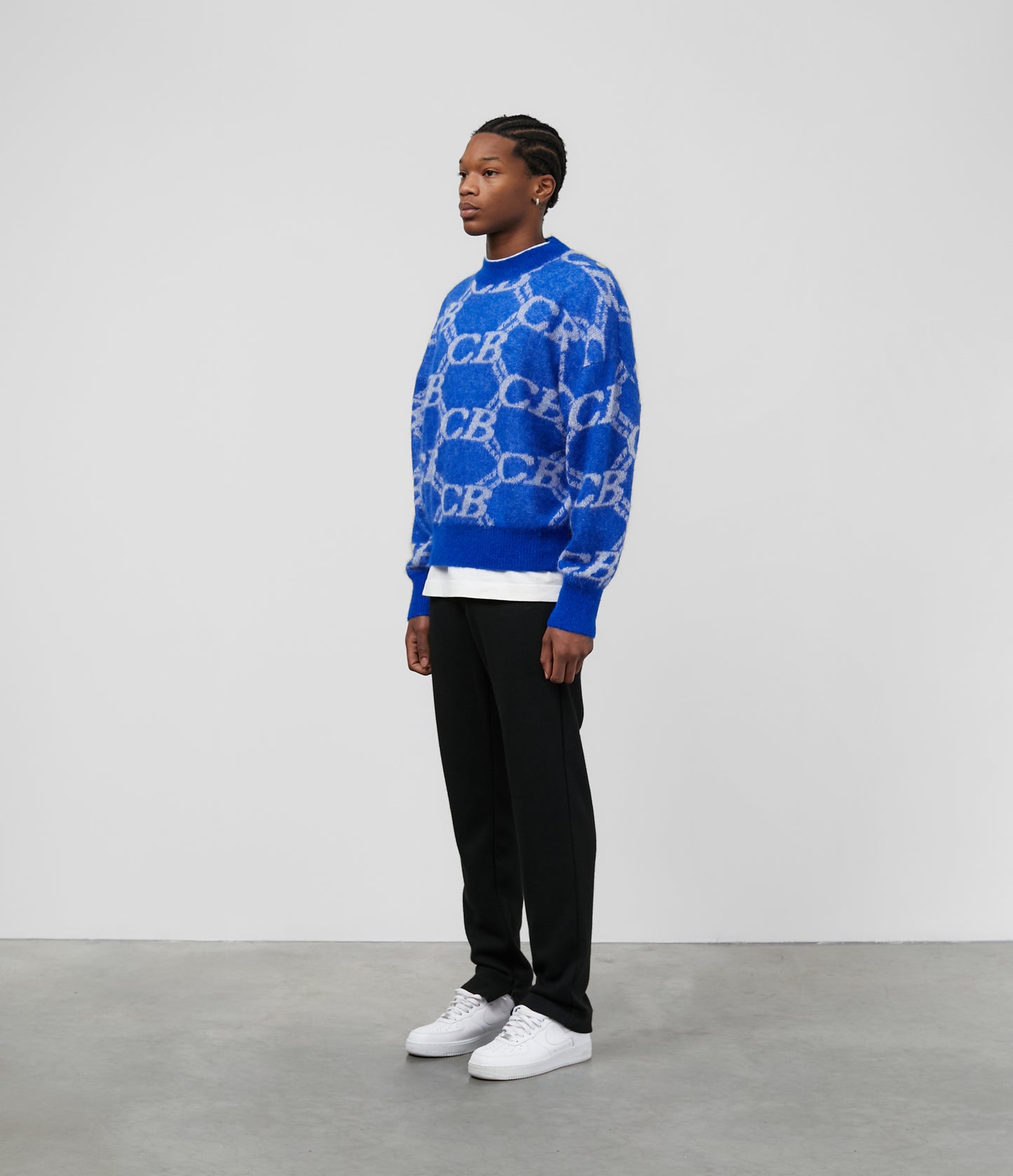 CB MONOGRAM KNIT SWEATER
