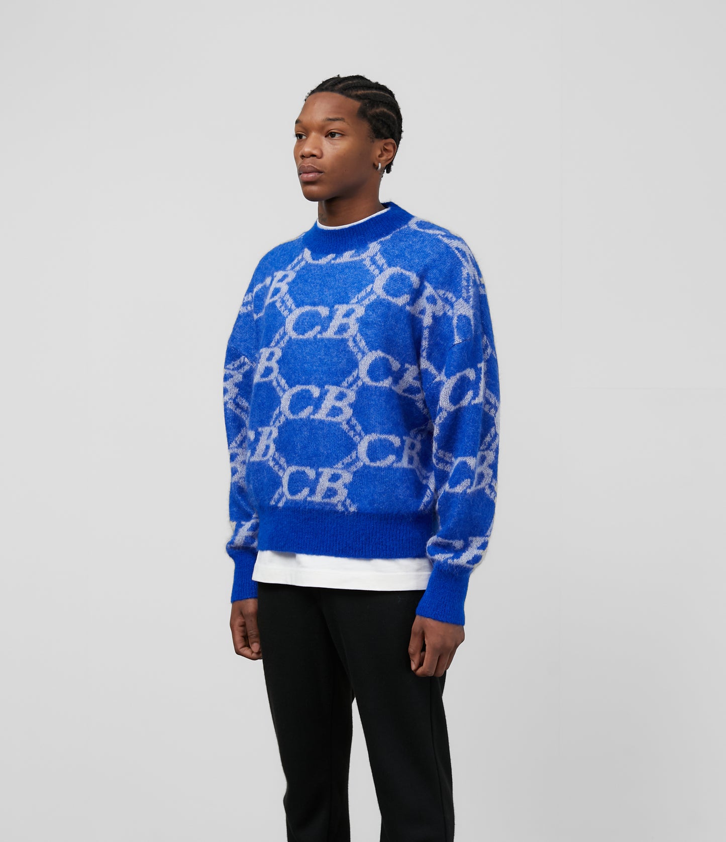 CB MONOGRAM KNIT SWEATER