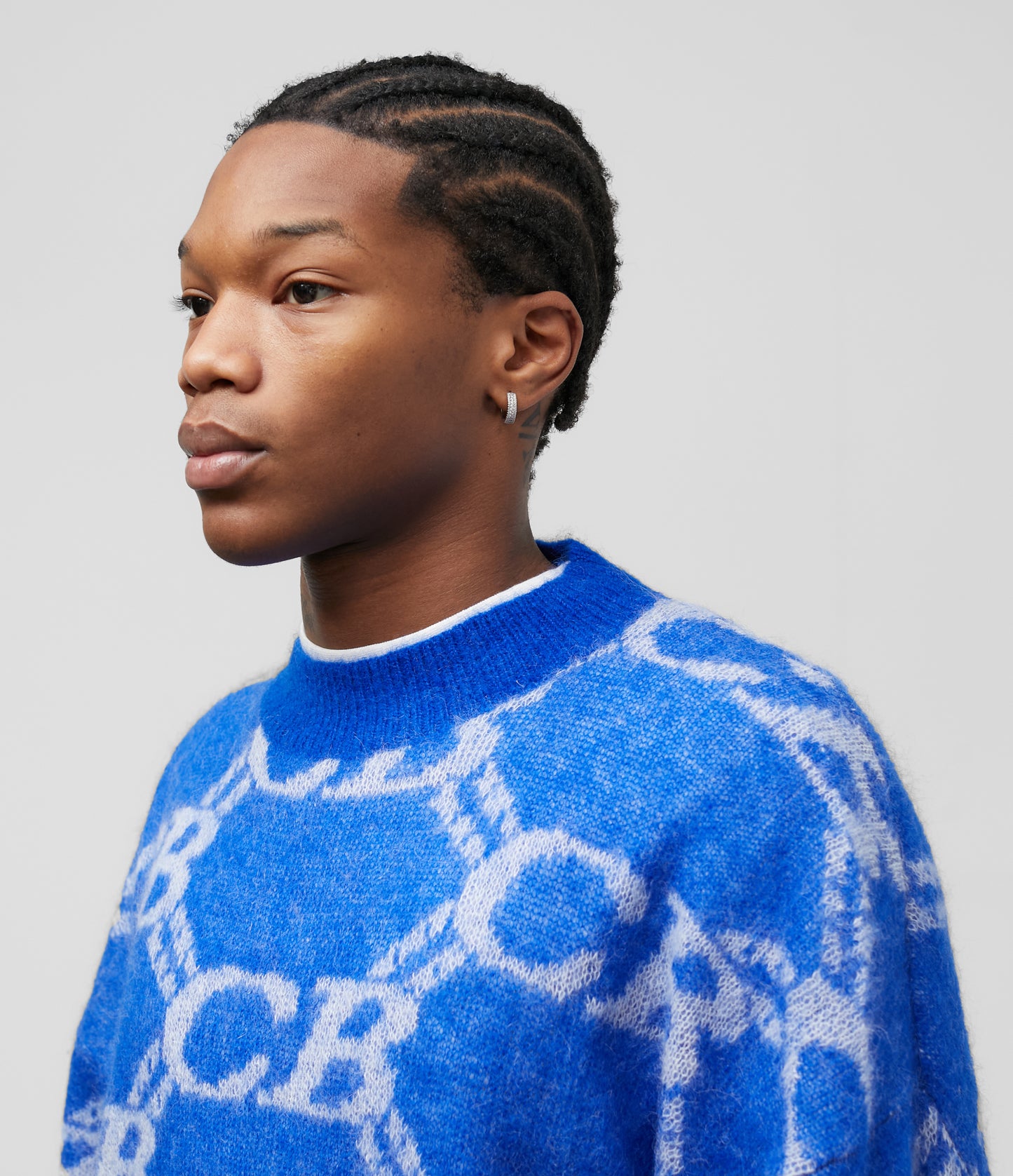 CB MONOGRAM KNIT SWEATER